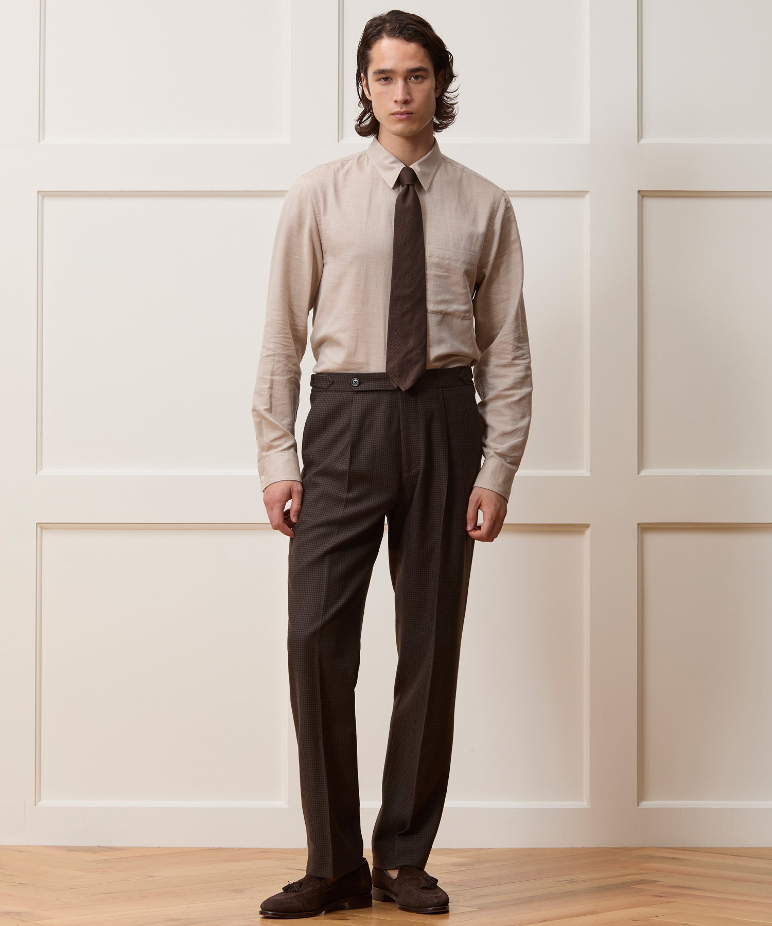 Italian Flannel Houndstooth Madison Suit - Image 5