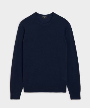 Silk-Cashmere Crewneck Sweater