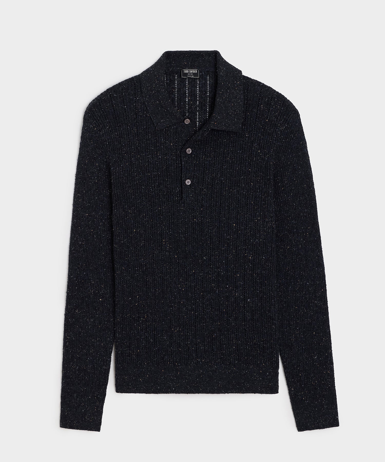 Textured Wool Sweater Polo