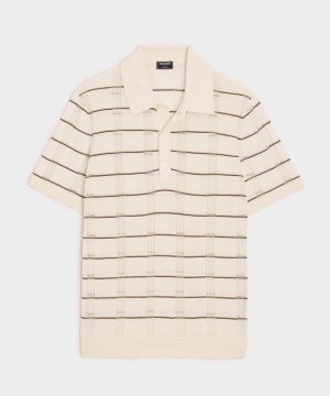 Silk-Cotton Sweater Polo