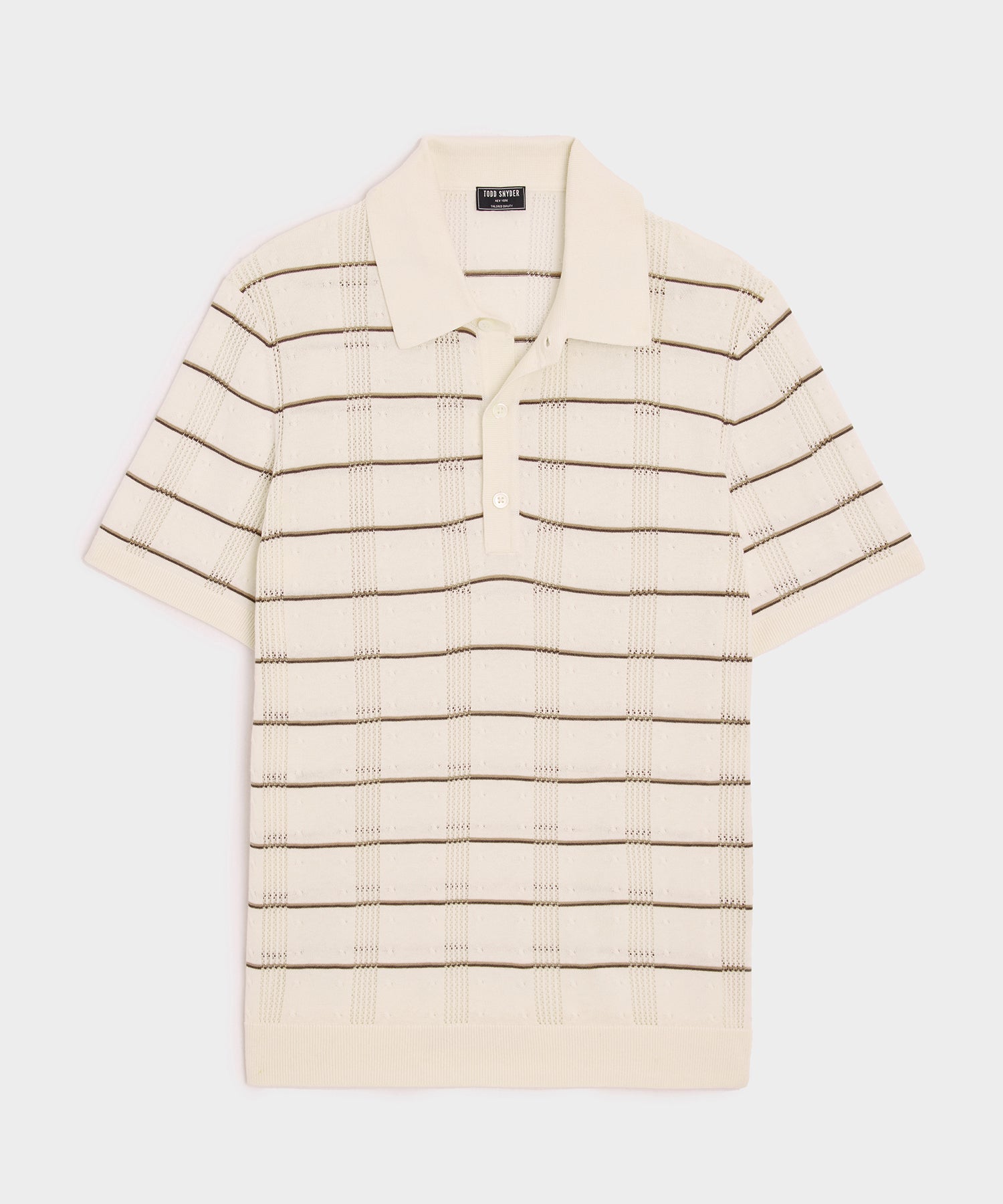 Silk-Cotton Sweater Polo