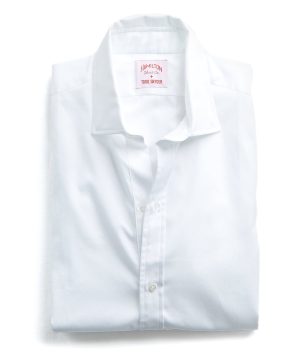Hamilton + Todd Snyder Tuxedo Shirt with French Cuff in White