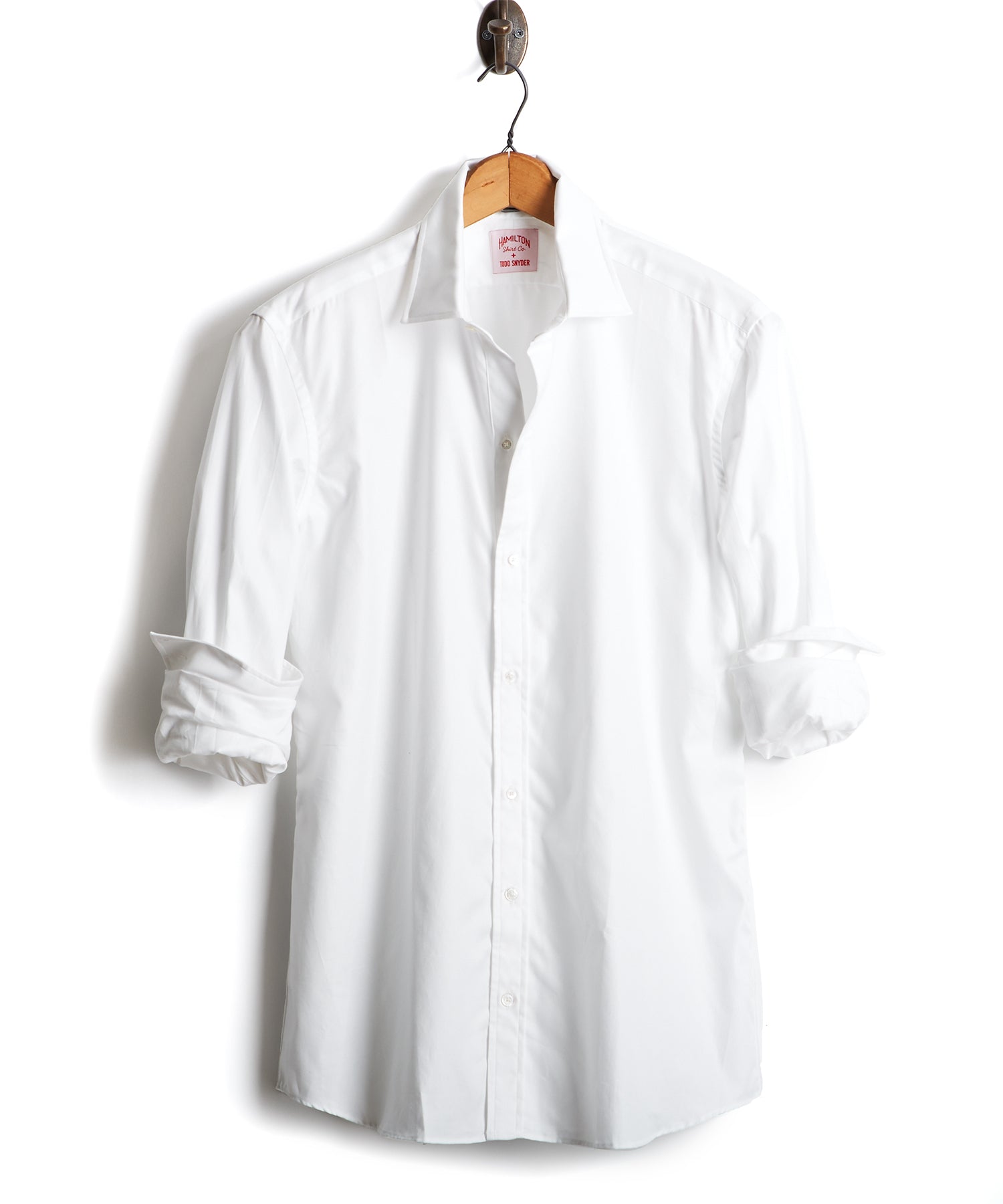 Hamilton + Todd Snyder Tuxedo Shirt with French Cuff in White - Image 4