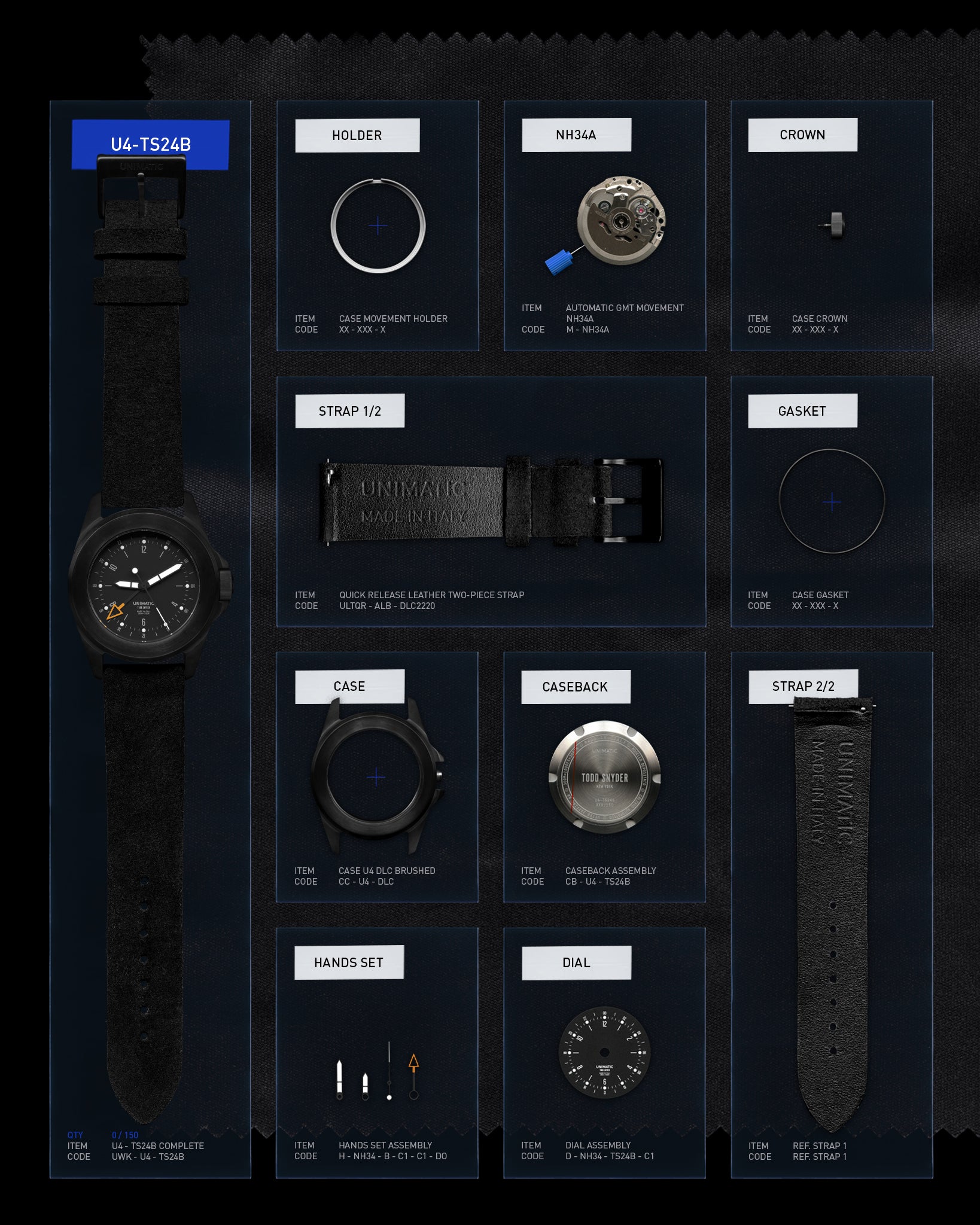 Todd Snyder X UNIMATIC Modello Quattro U4 GMT Watch - Image 7