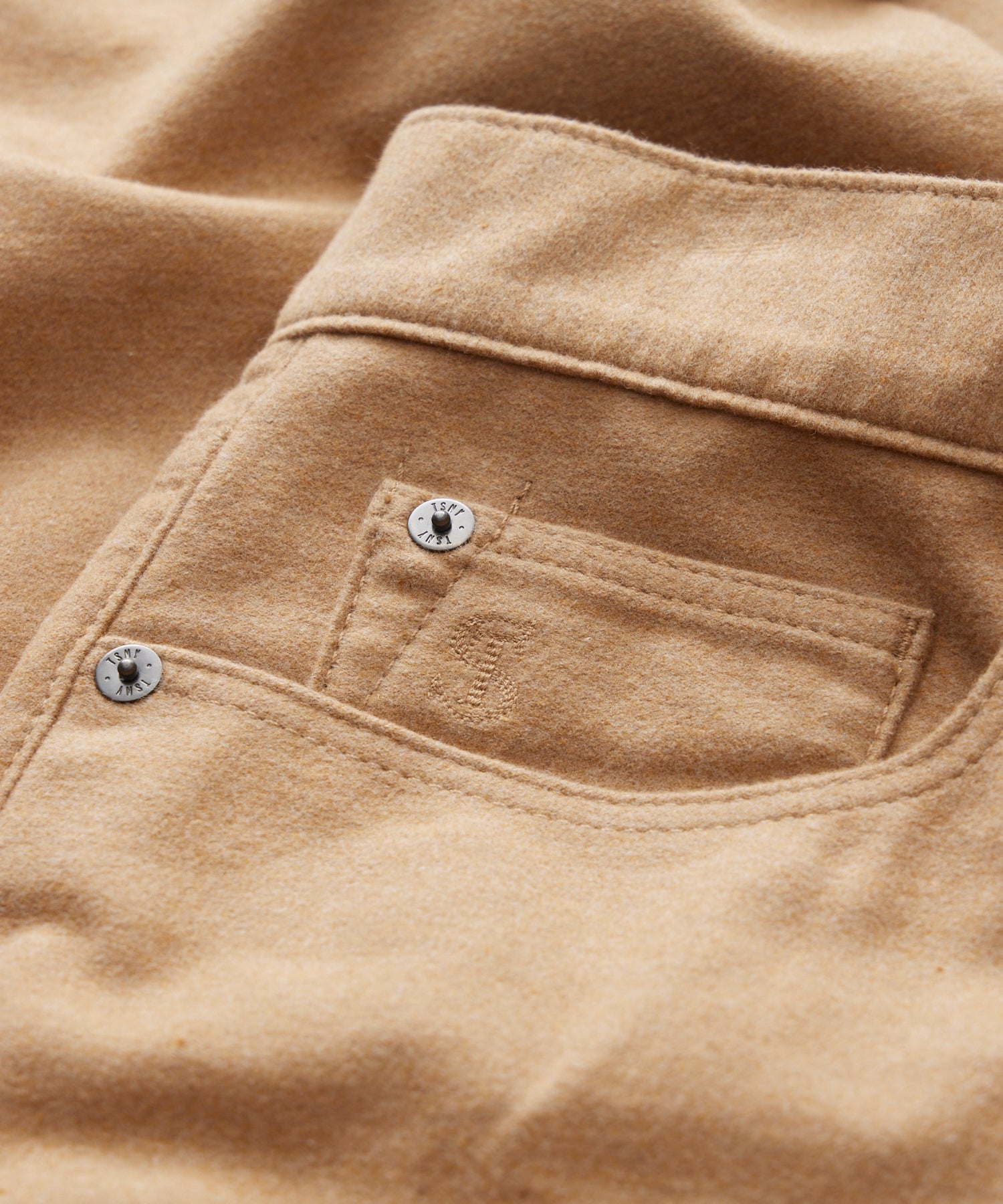 Slim Fit 5-Pocket Camelhair Pant - Image 4