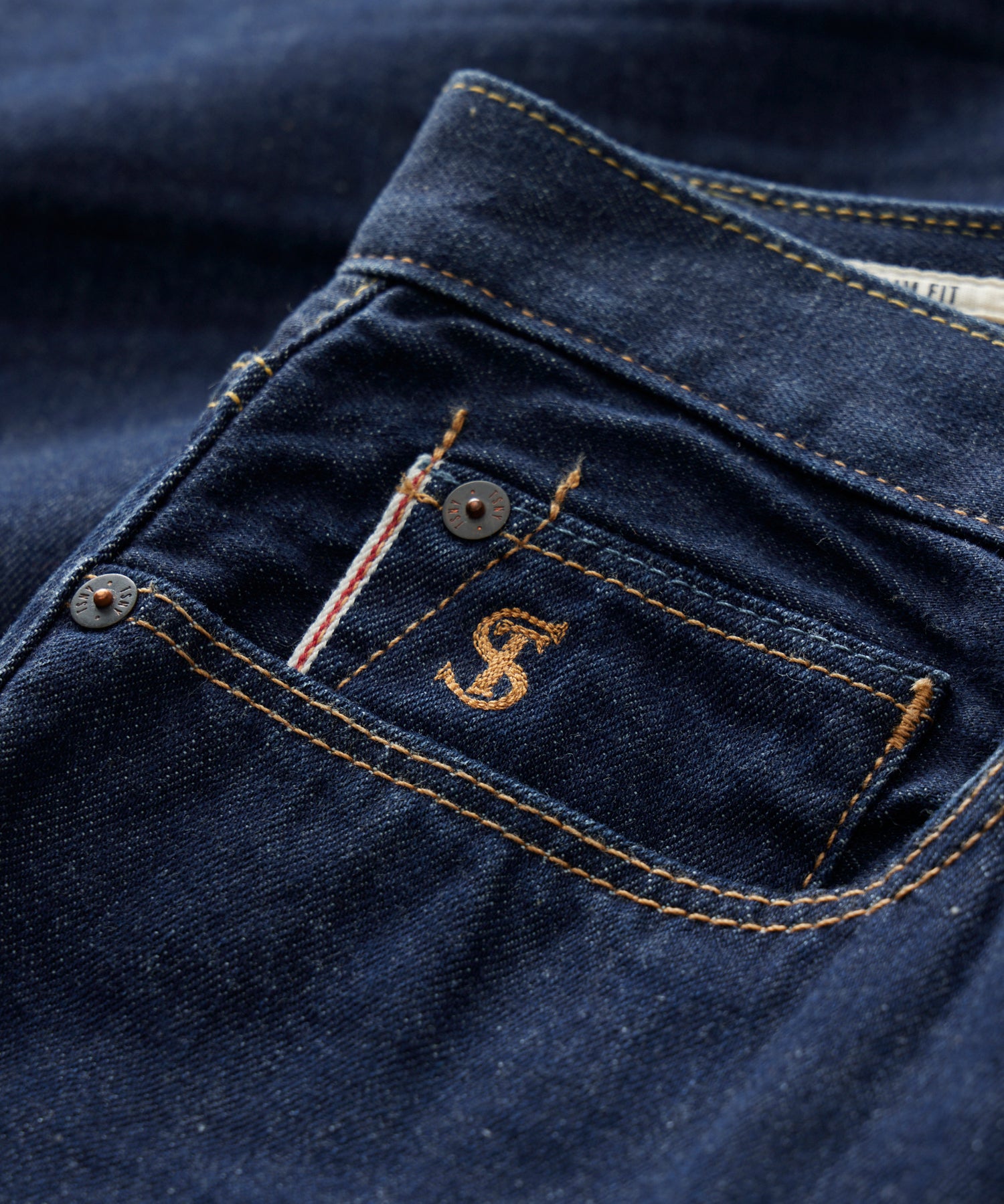Slim Selvedge Jean in Rinse Wash - Image 3