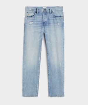 Slim Selvedge Jean in Destroyed Wash