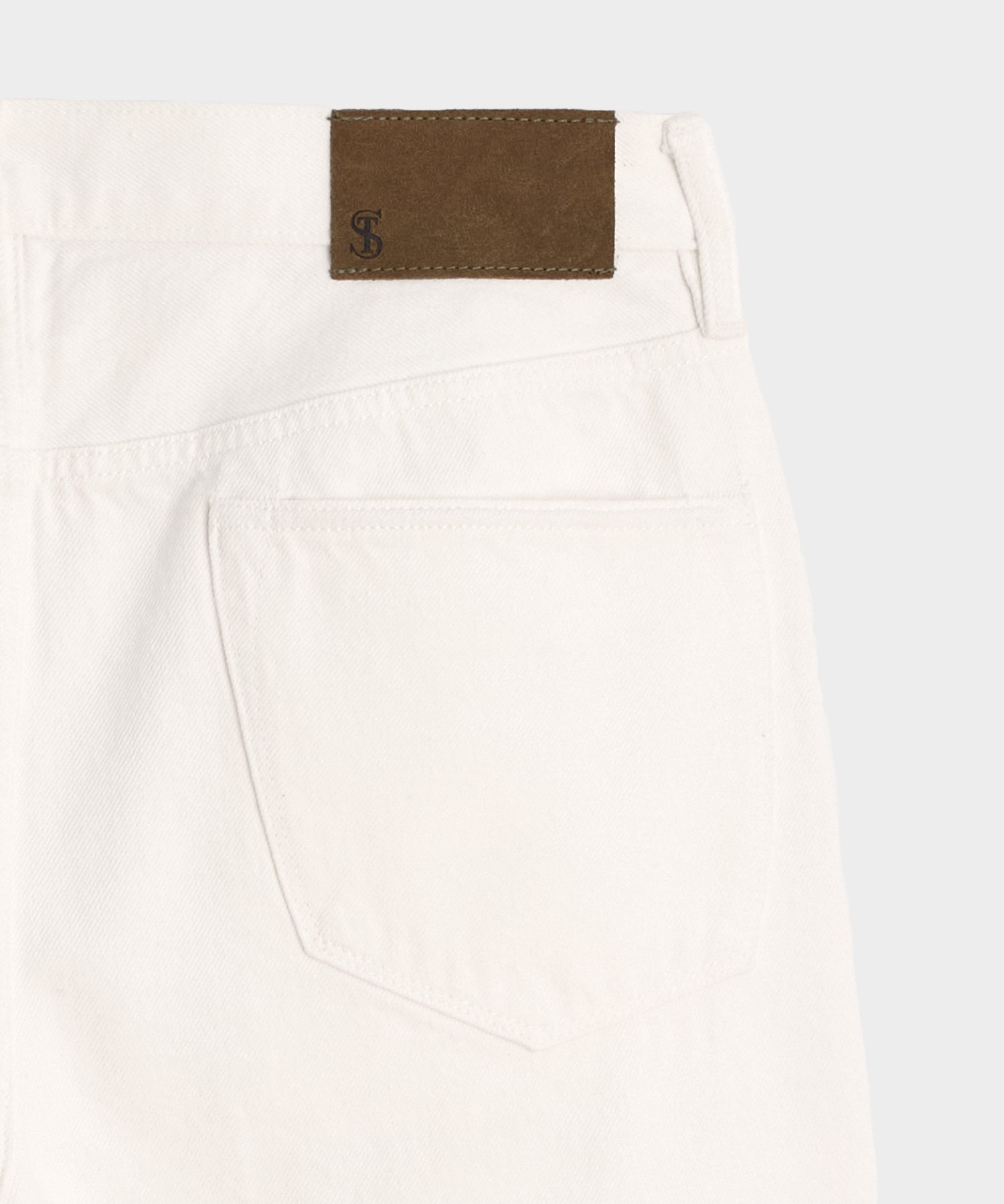 Relaxed Selvedge Jean in Distressed White - Image 8