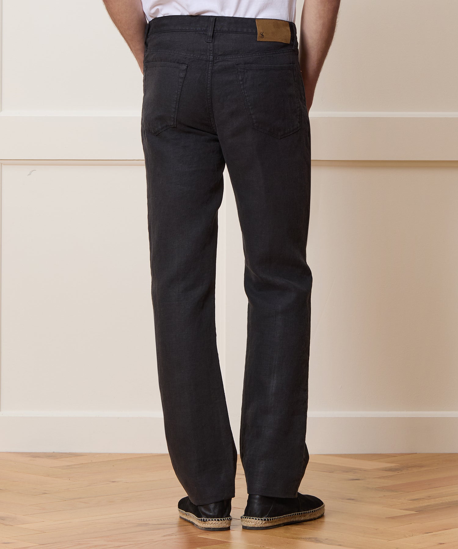 Straight Fit 5-Pocket Linen Pant - Image 3