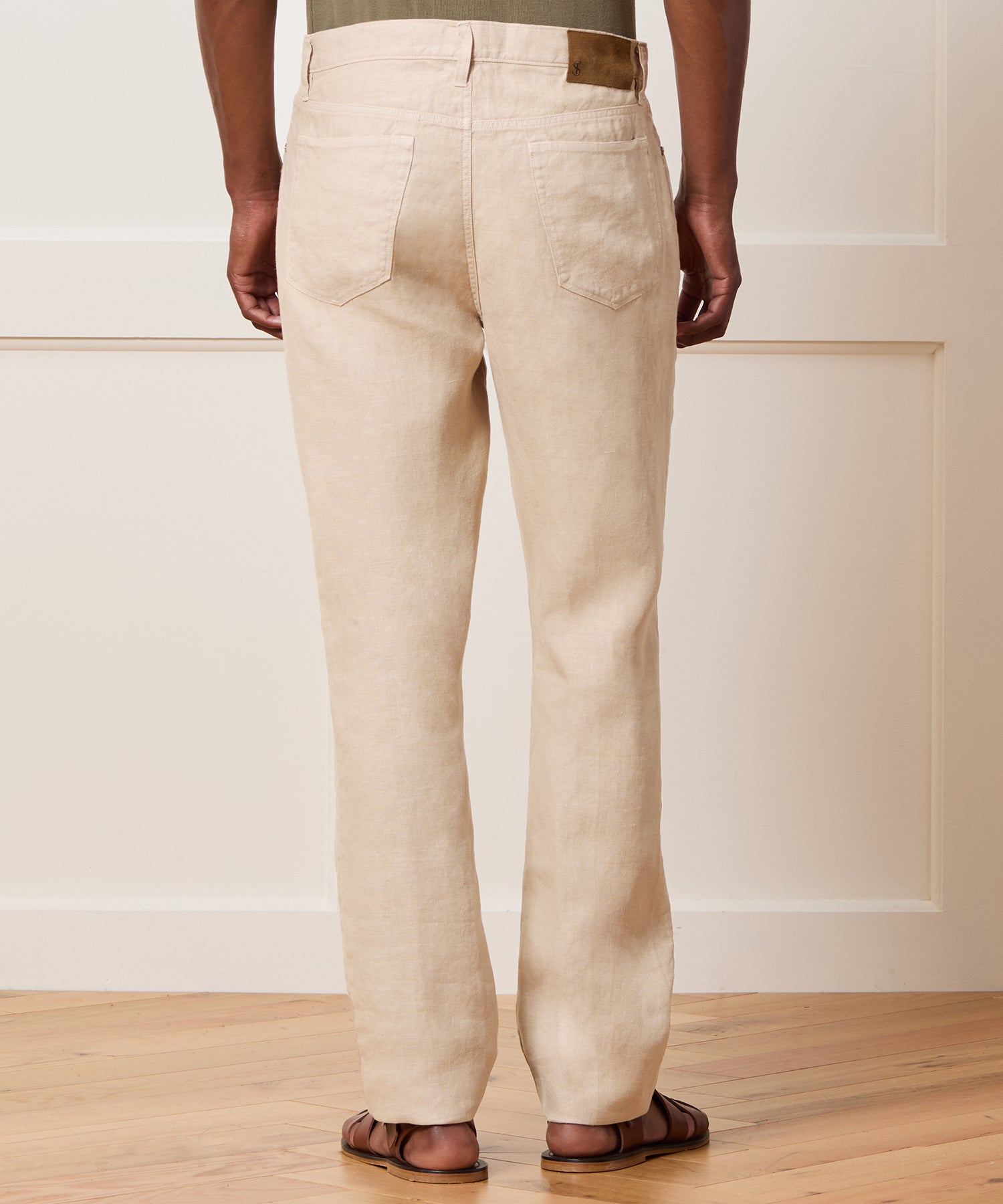 Straight Fit 5-Pocket Linen Pant - Image 3