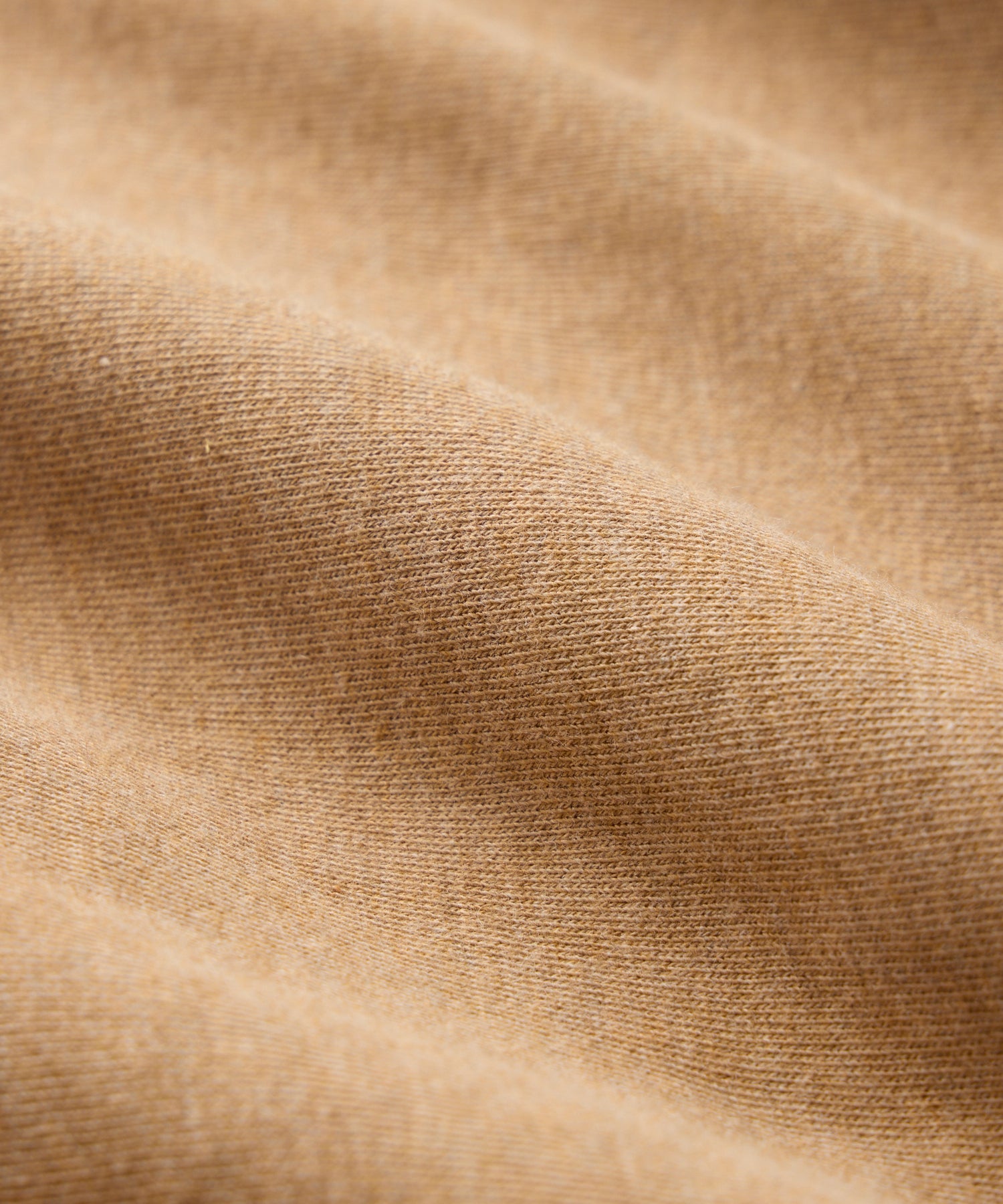 Cotton-Camelhair Fleece Hoodie in Camel - Image 3