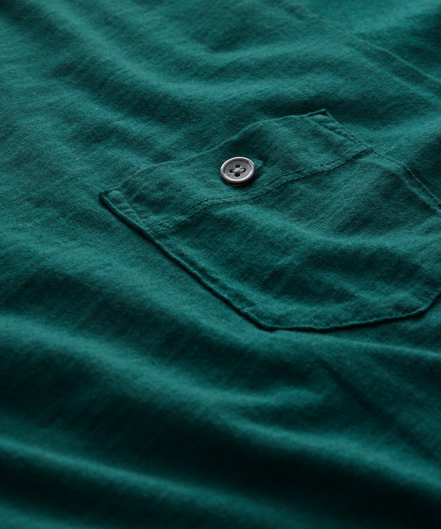Made in L.A. Homespun Slub Pocket T-Shirt in Botanical Green - Image 2