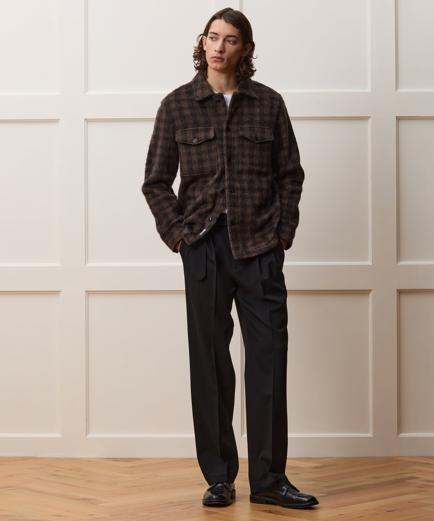Buffalo Check Mohair Overshirt - Image 3