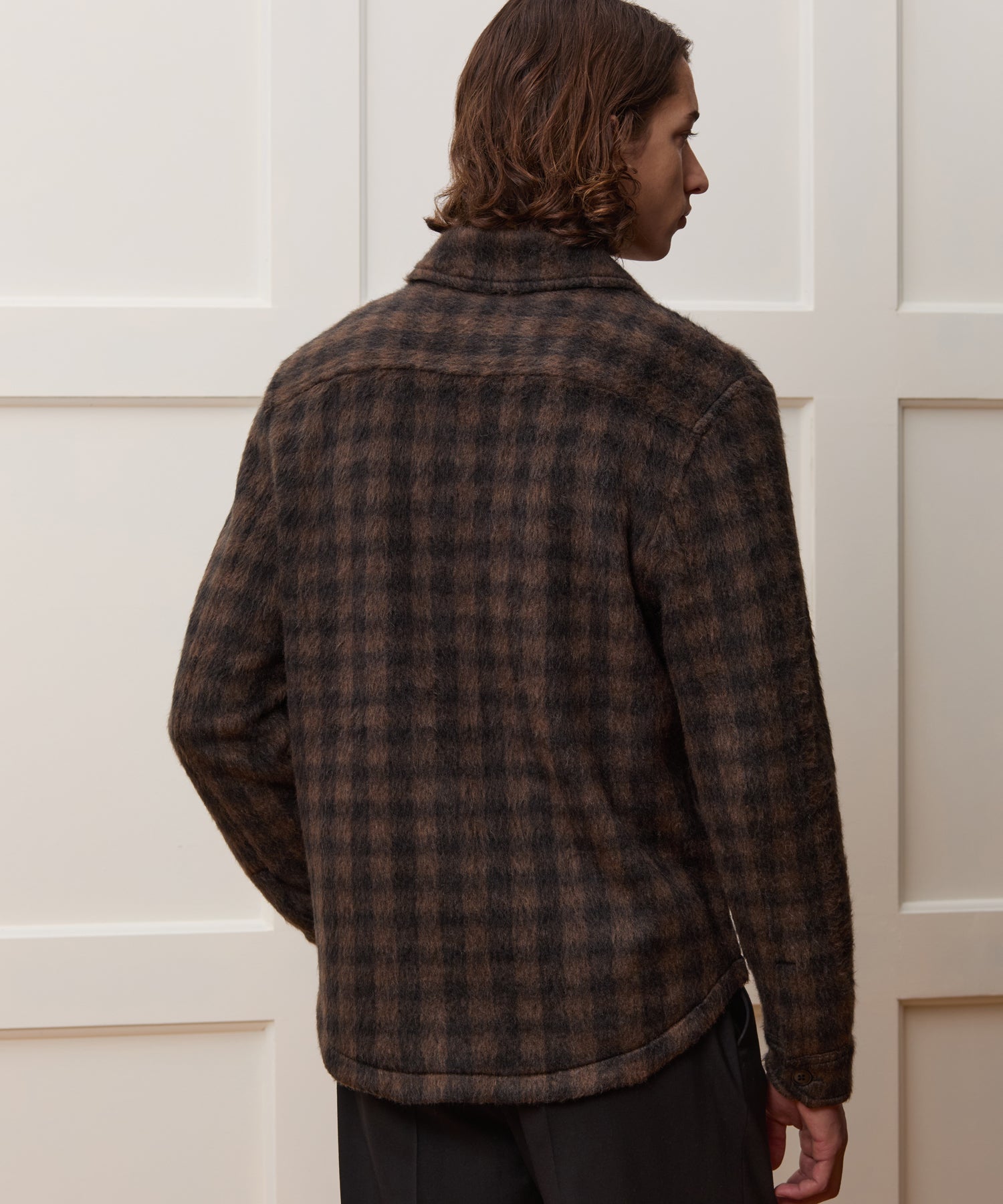 Buffalo Check Mohair Overshirt - Image 5
