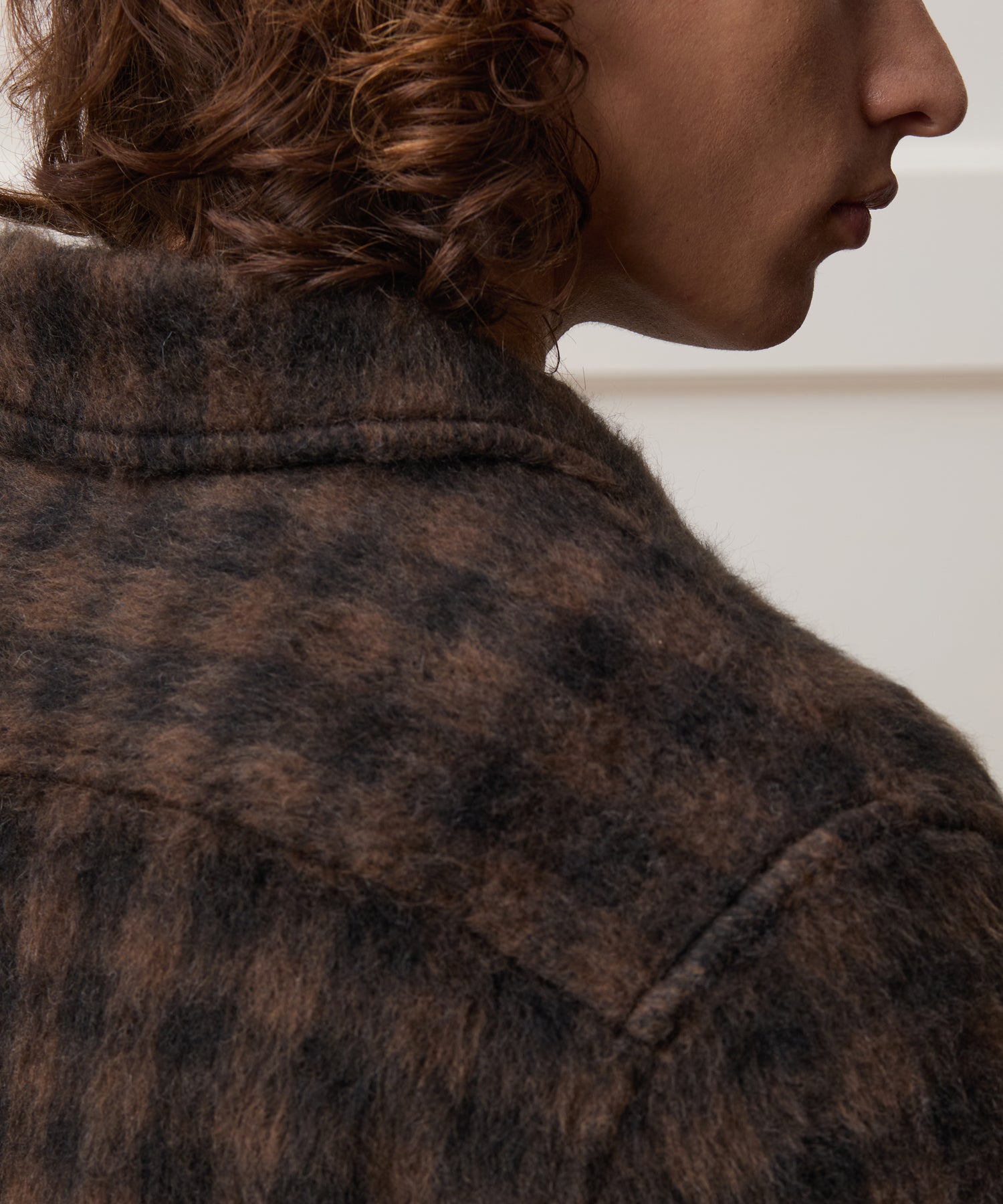 Buffalo Check Mohair Overshirt - Image 4