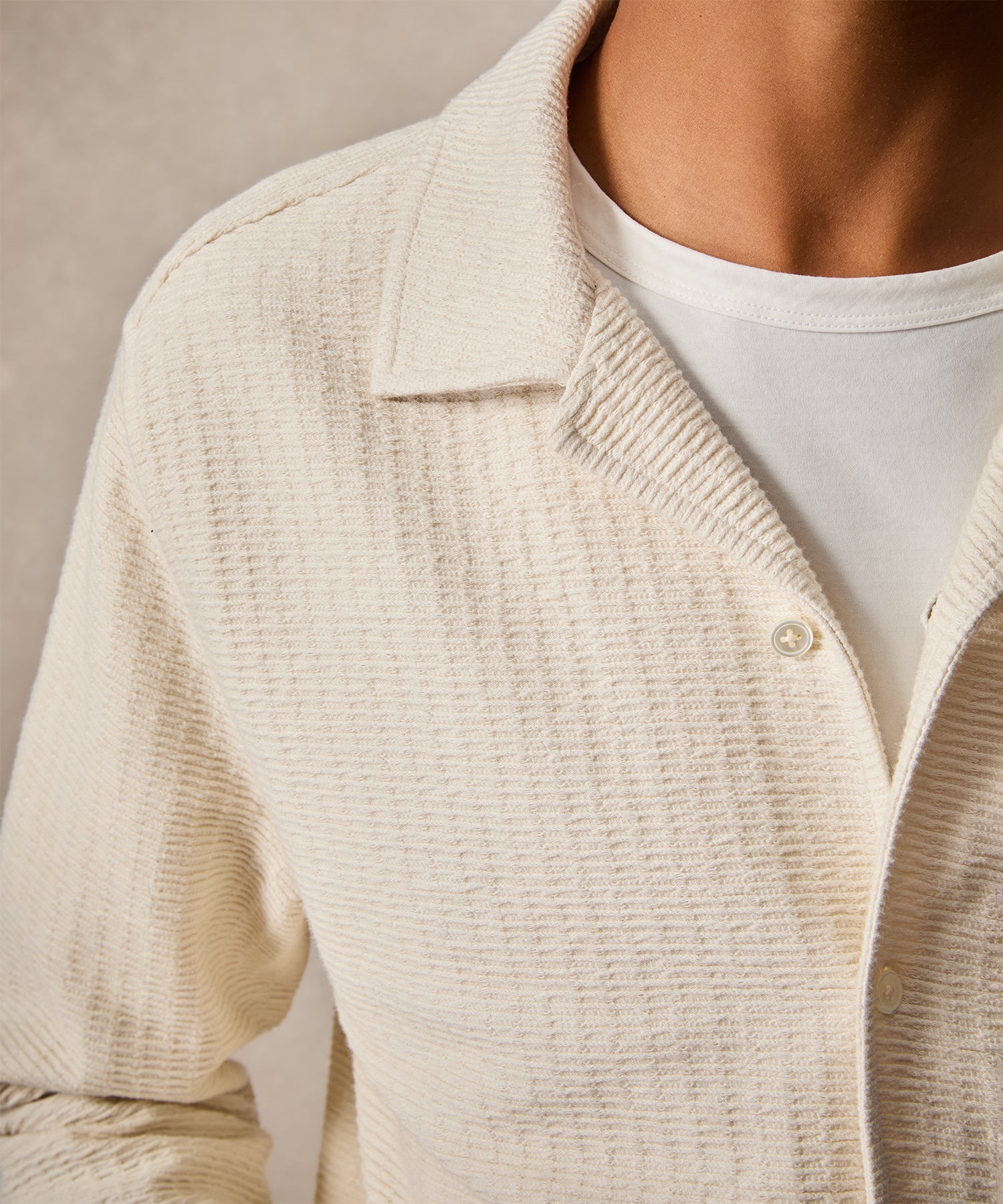 Textured Guayabera Shirt - Image 4