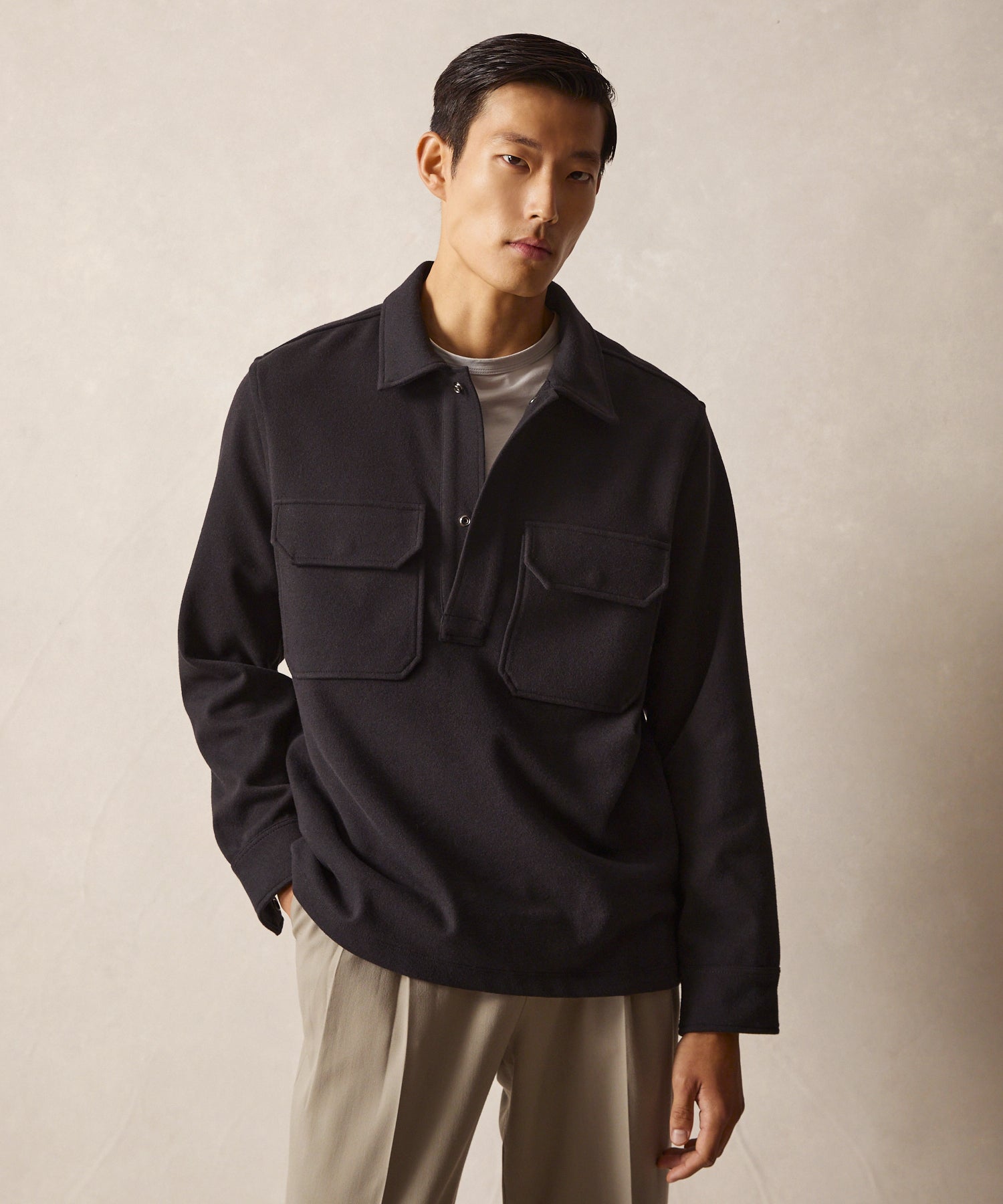 Knit Military Popover - Image 2
