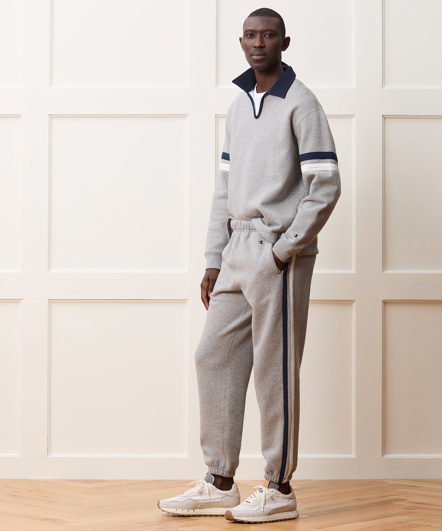Champion Relaxed Fleece Striped Sweatpant - Image 3