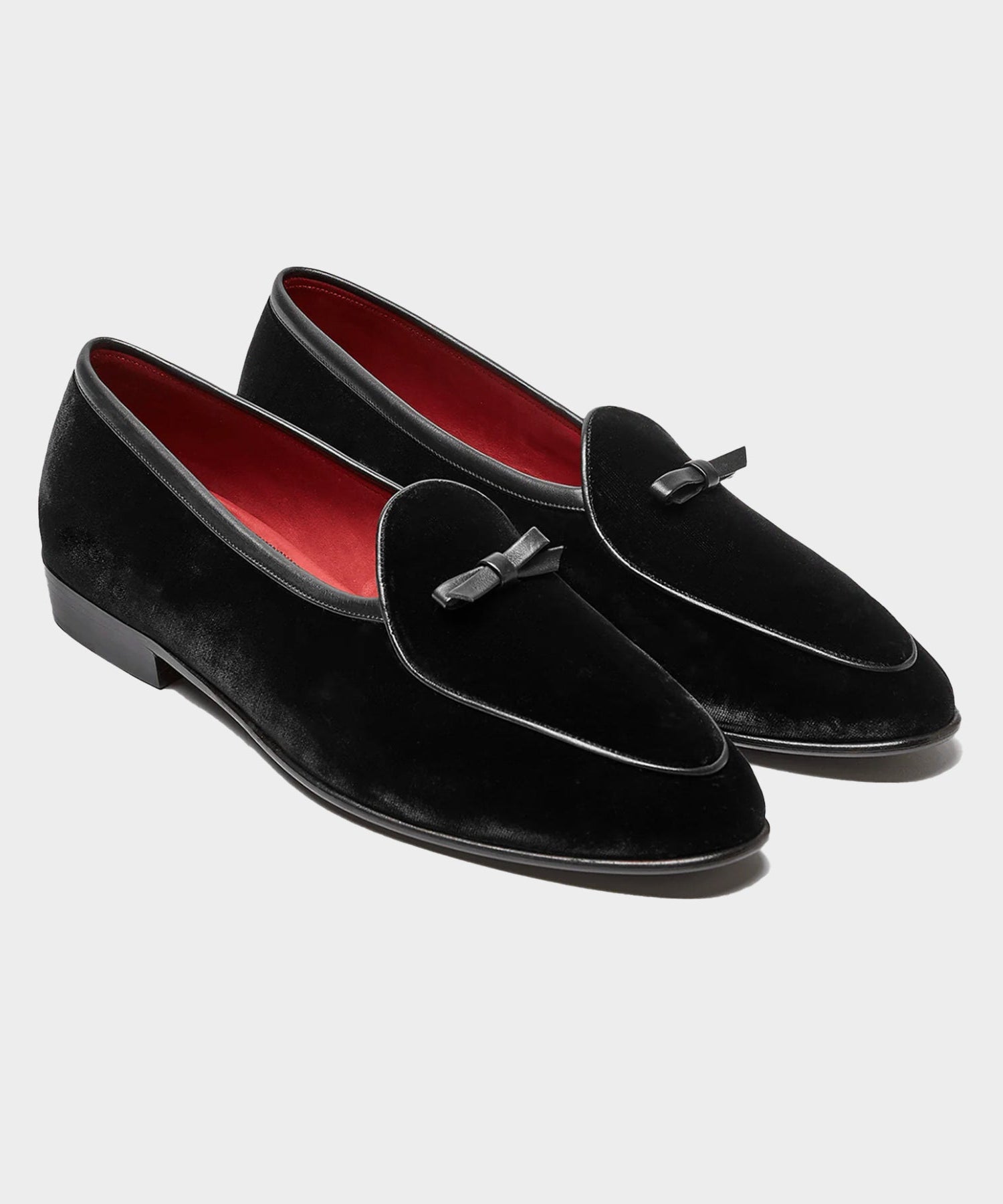 Baudoin & Lange Sagan Velvet Bow Loafer - Image 2