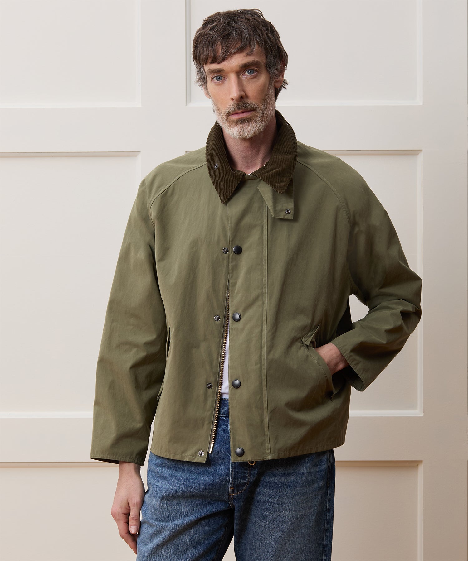 Barbour Transport Jacket in Fern - Image 2