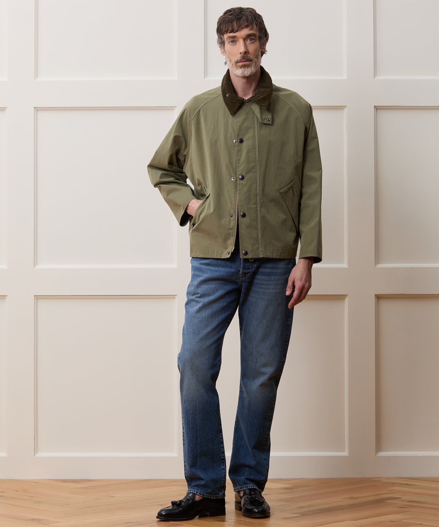 Barbour Transport Jacket in Fern - Image 3