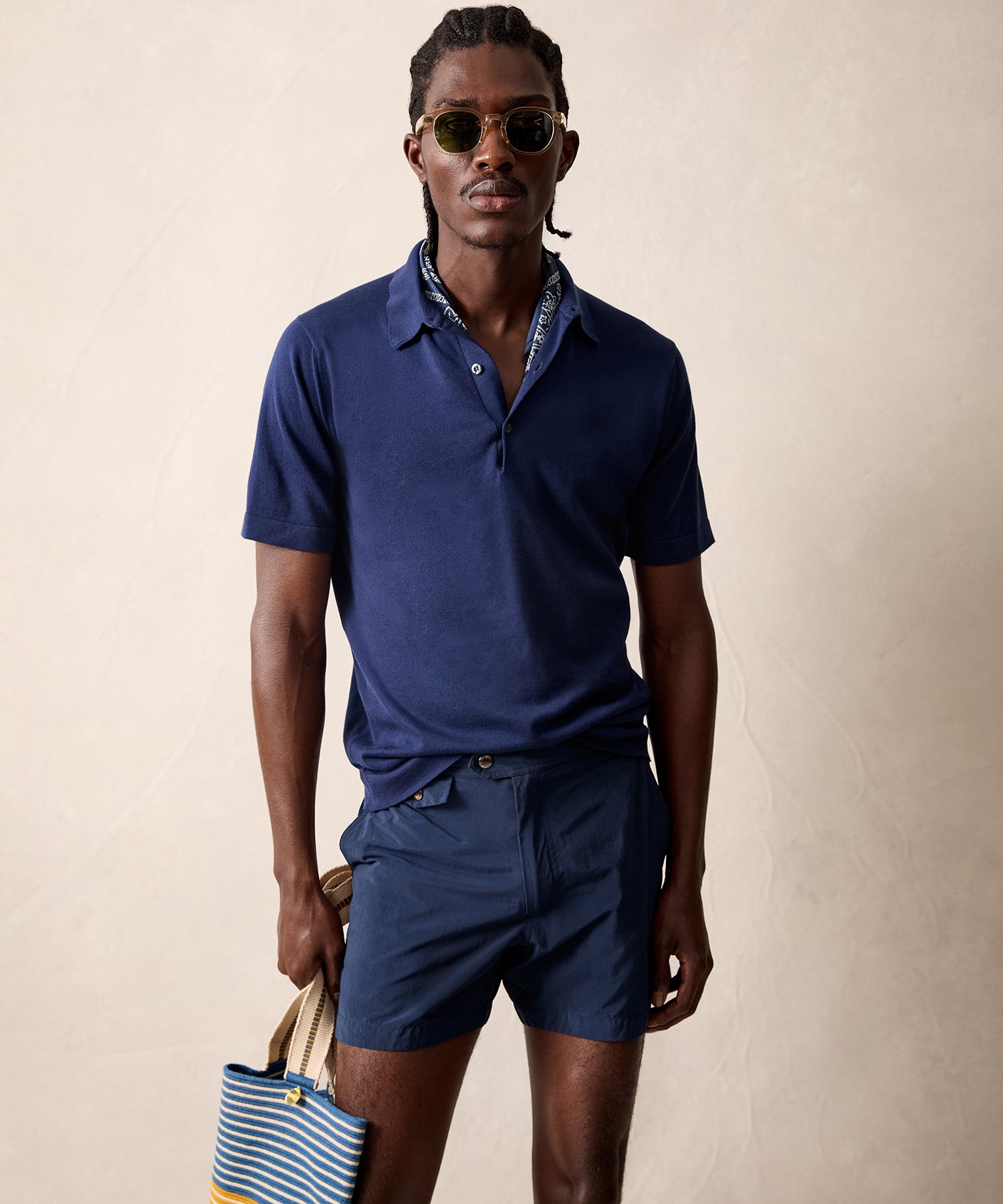 John Smedley Mycroft Polo in Navy - Image 2
