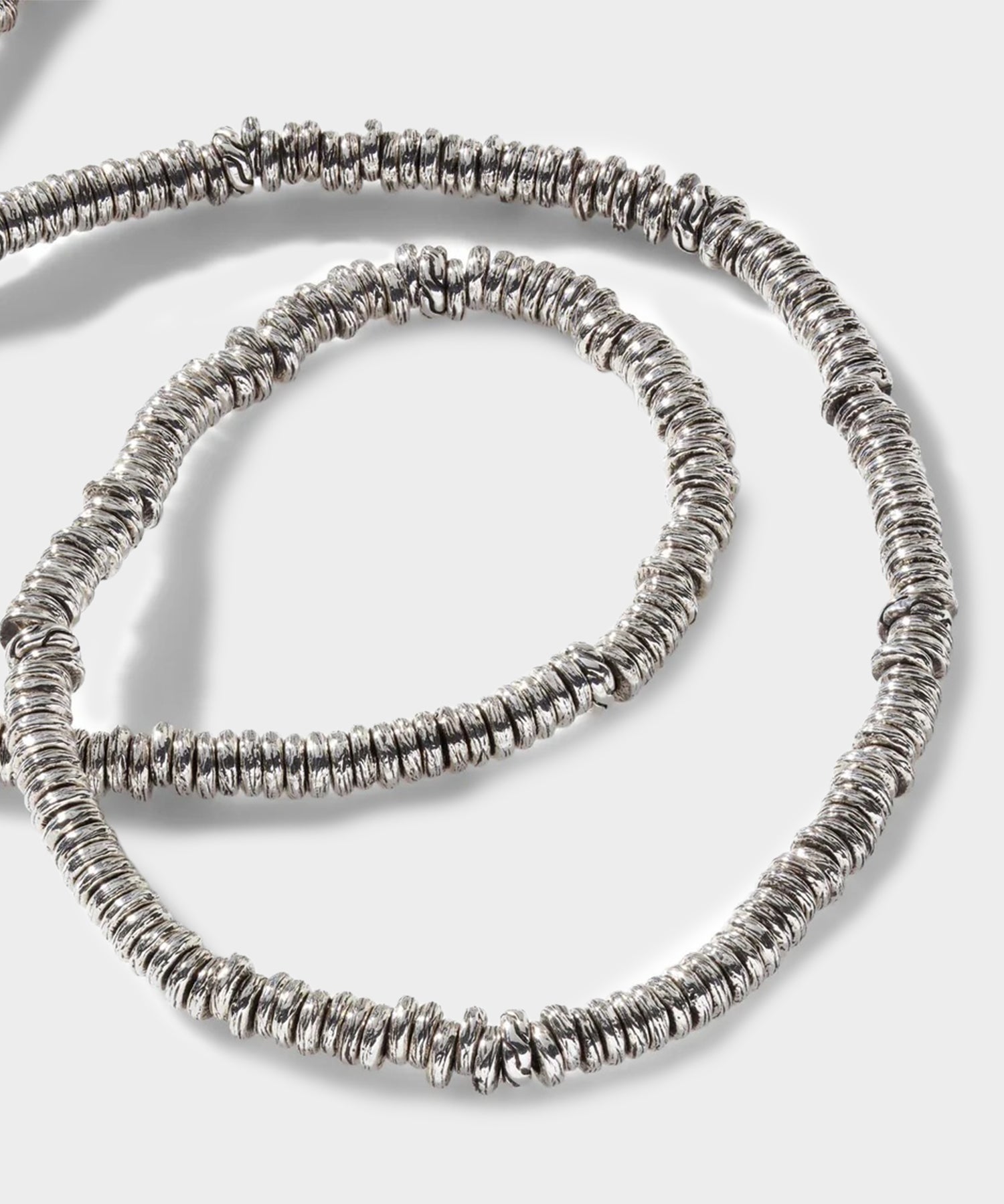 John Hardy Heishi Silver Necklace - Image 2