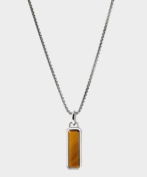 John Hardy Tiger Eye Talisman Necklace