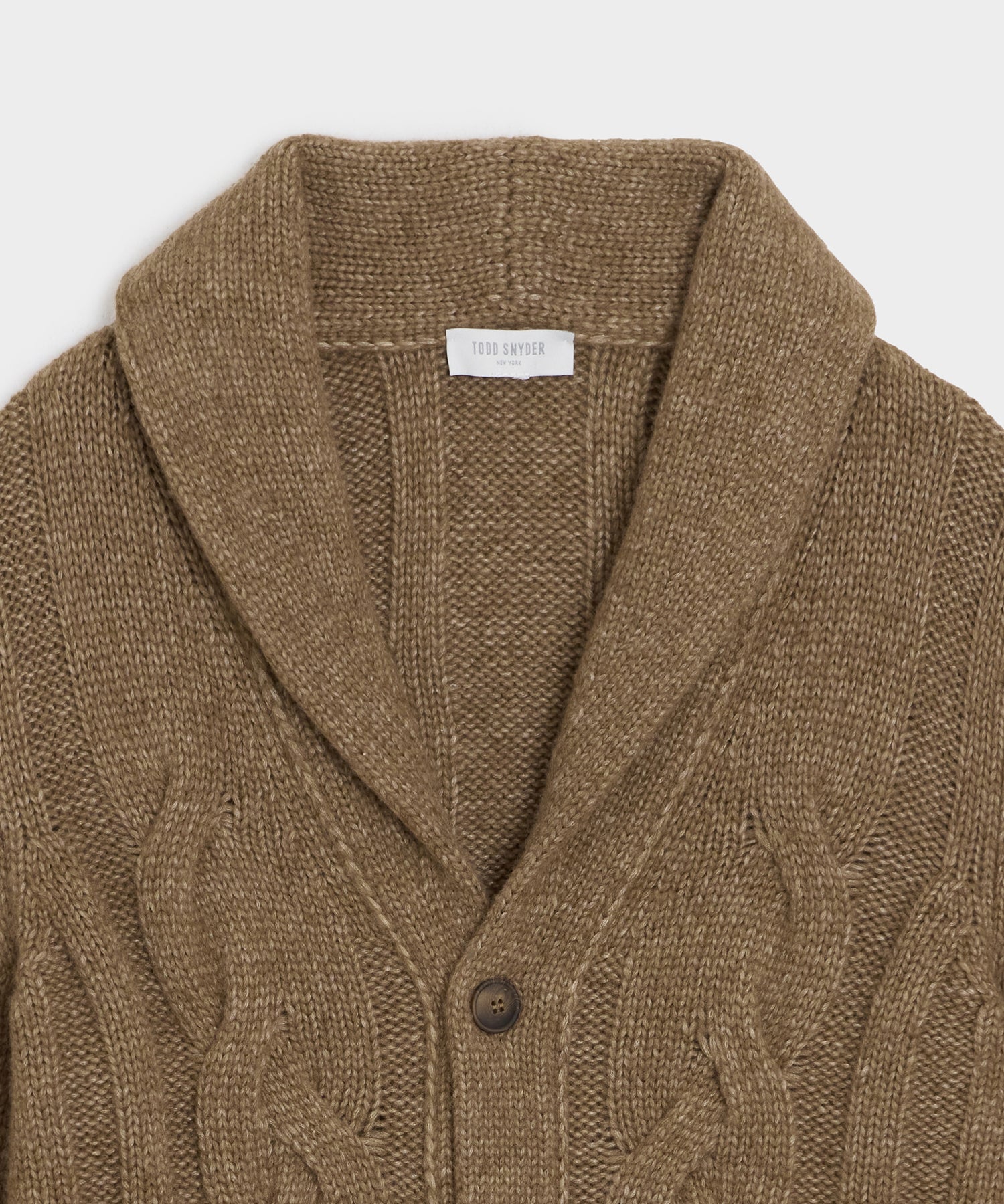 Italian Wool Chunky Cable Knit Cardigan - Image 6