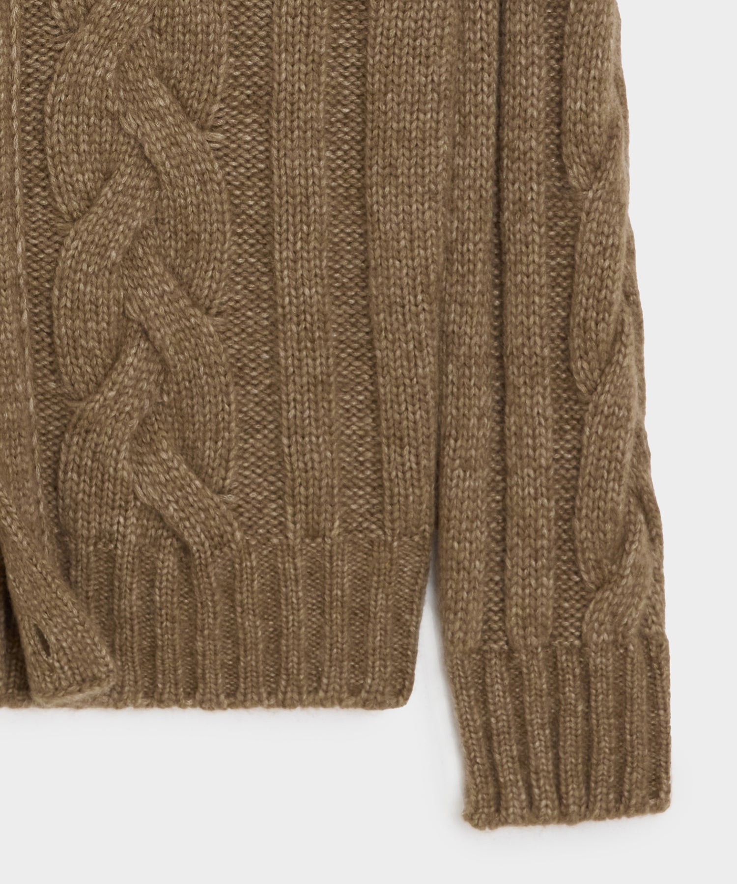 Italian Wool Chunky Cable Knit Cardigan - Image 7