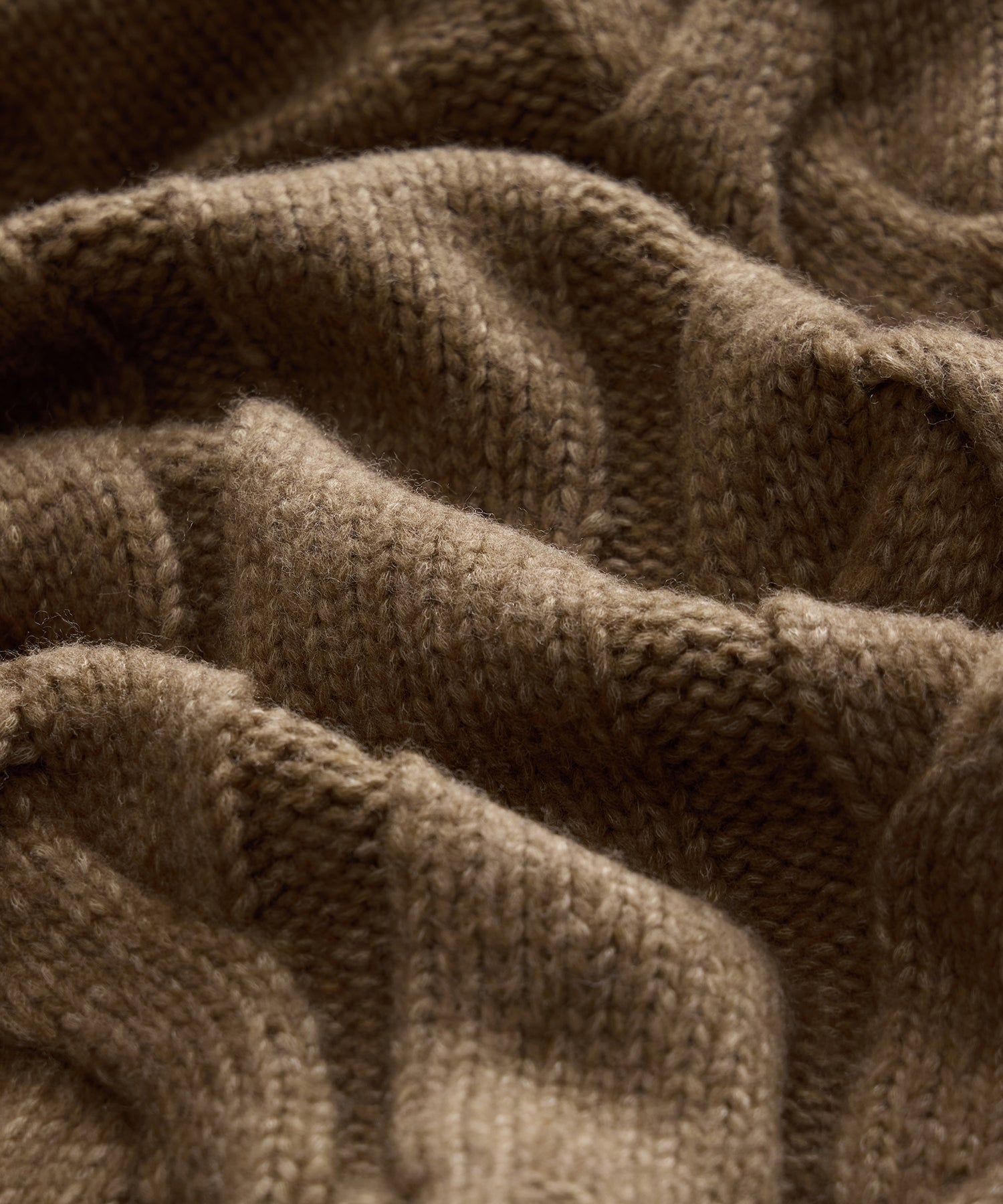 Italian Wool Chunky Cable Knit Cardigan - Image 8