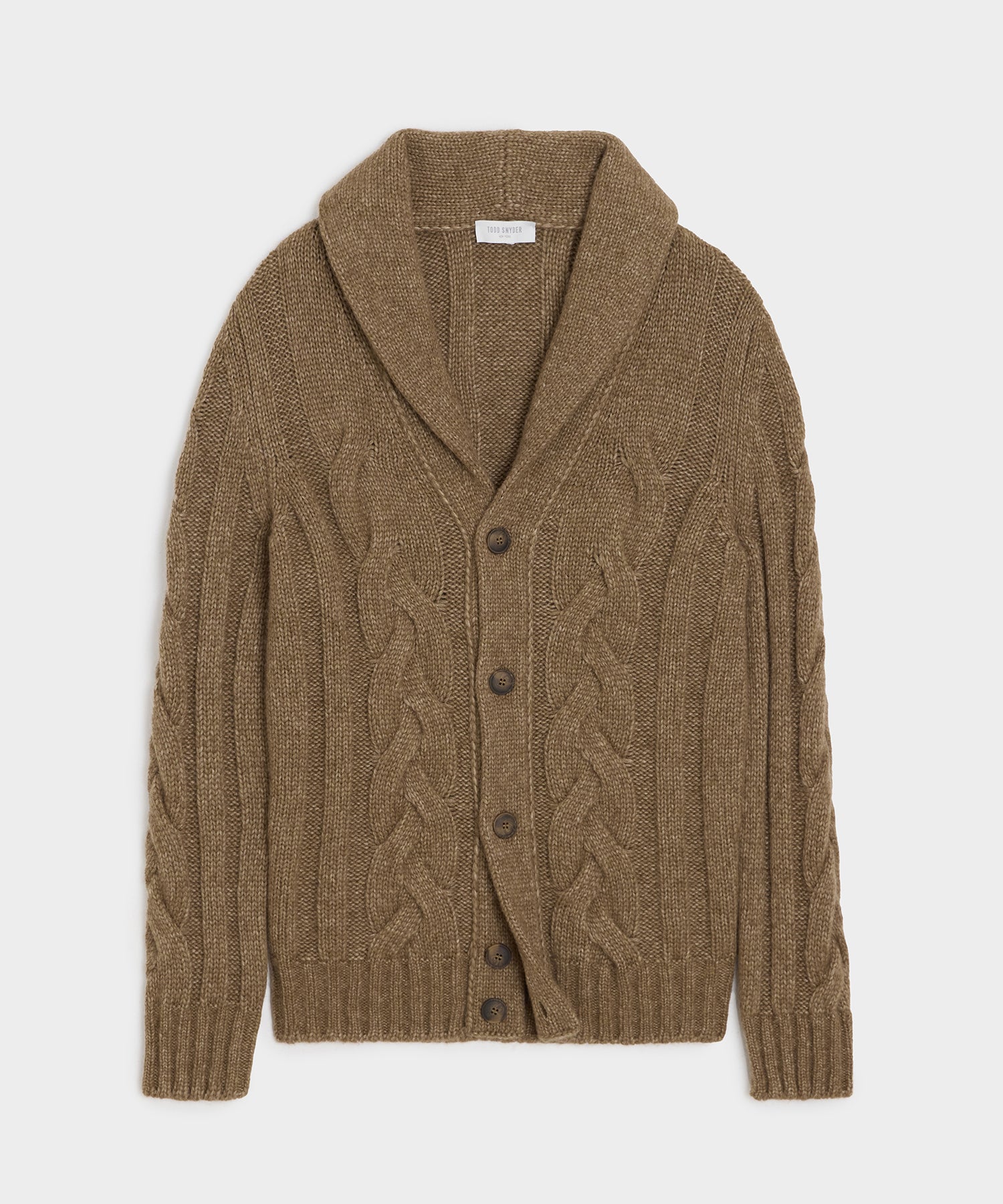 Italian Wool Chunky Cable Knit Cardigan