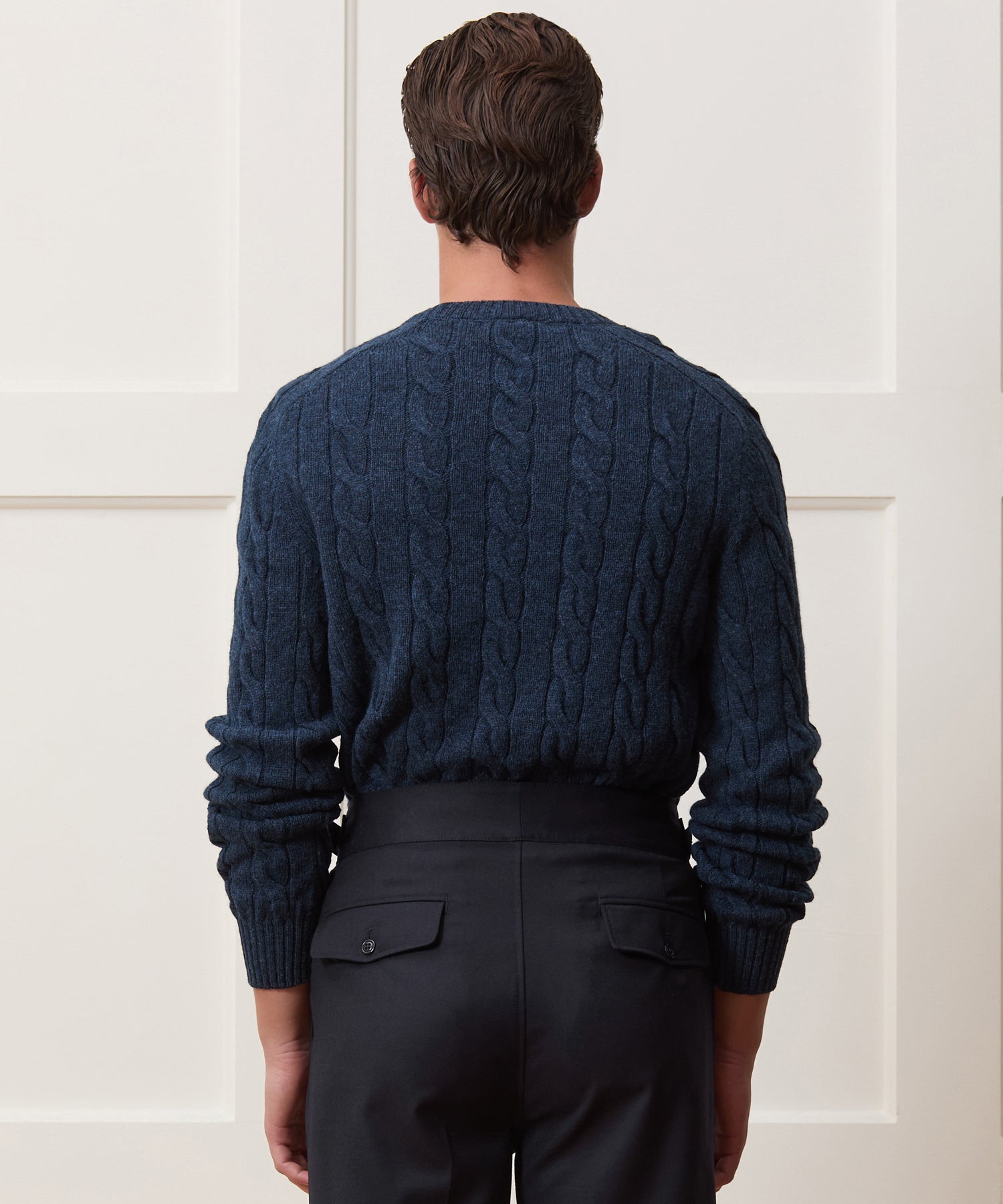 Italian Wool Cable Knit Sweater - Image 5