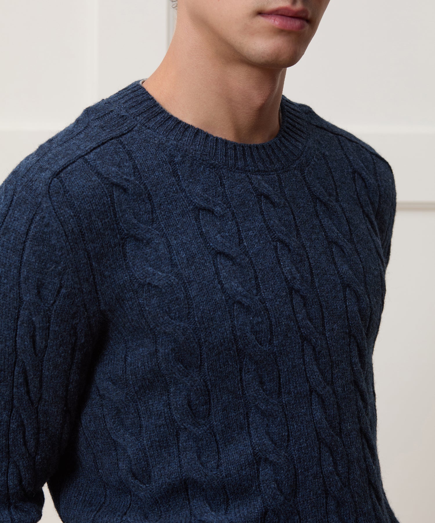 Italian Wool Cable Knit Sweater - Image 4