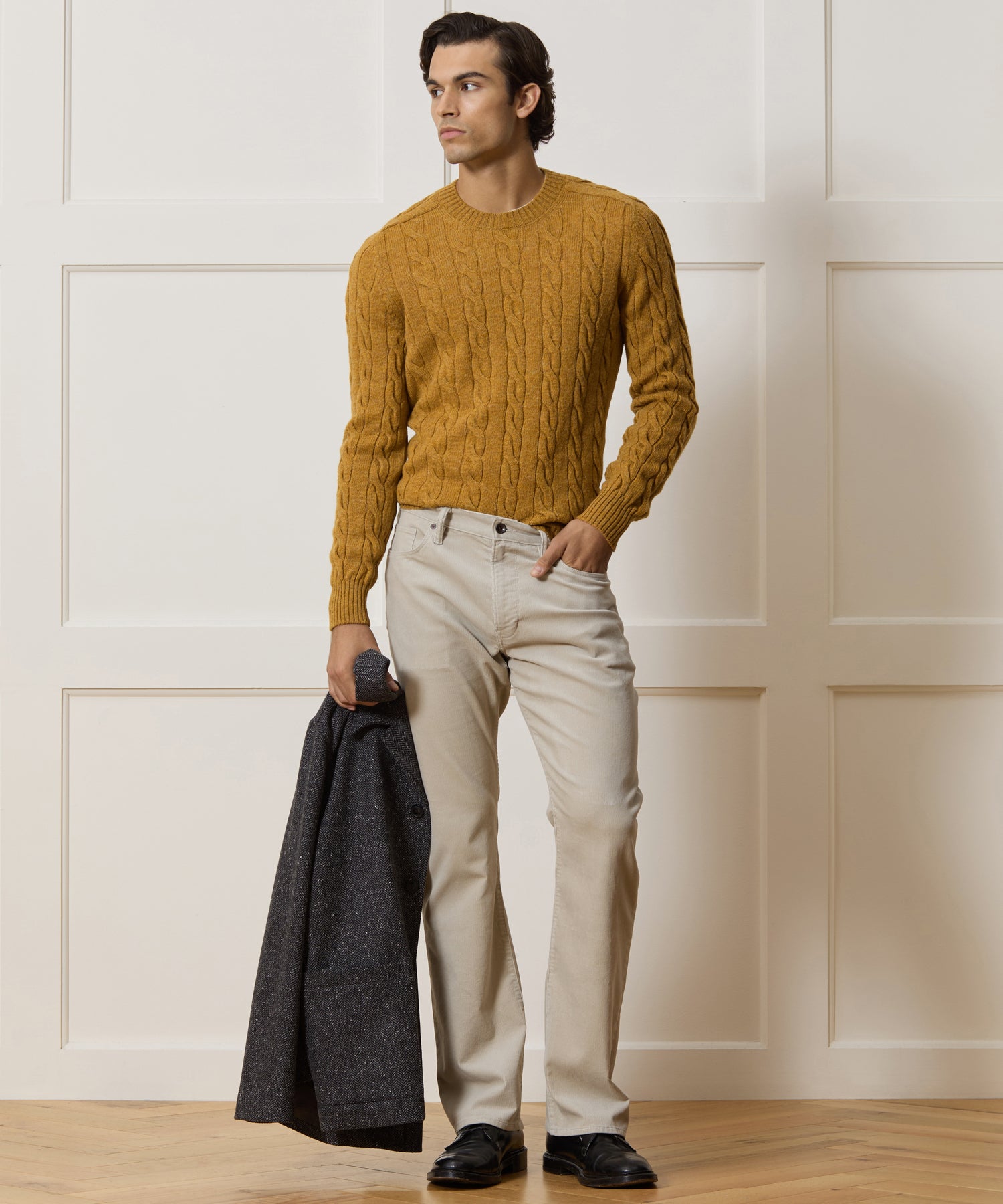 Italian Wool Cable Knit Sweater - Image 3