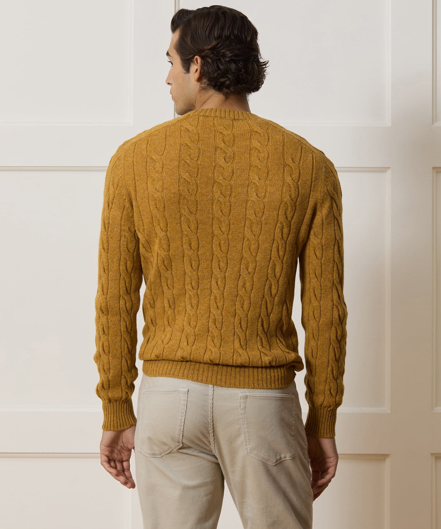 Italian Wool Cable Knit Sweater - Image 5