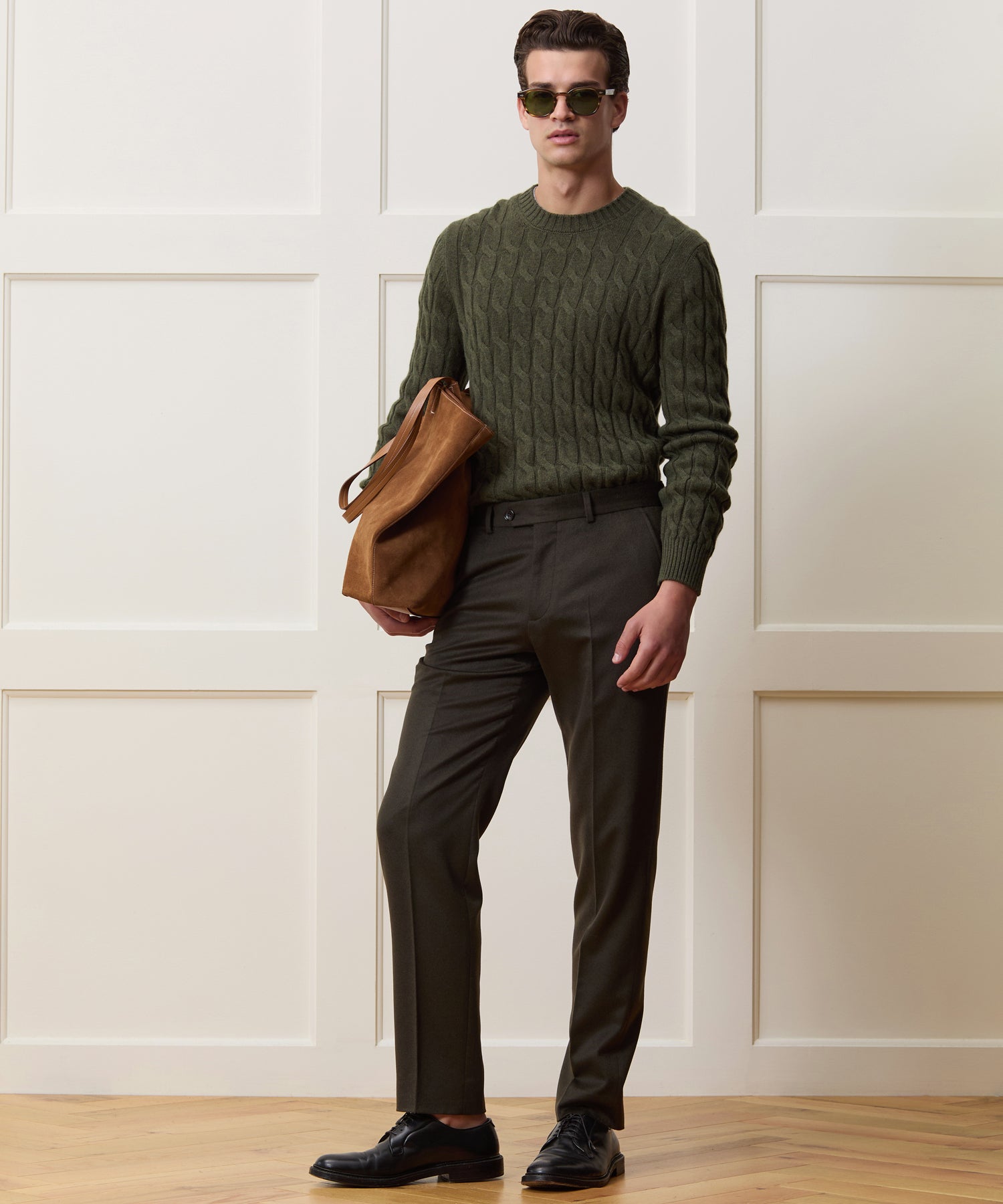 Italian Cashmere Cable Knit Sweater - Image 3