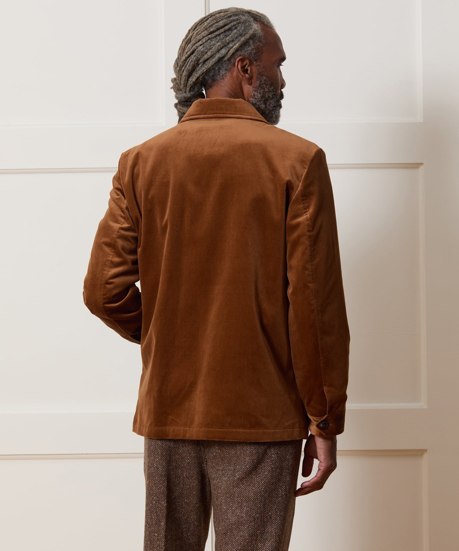 Italian Velvet Tailored Chore Coat - Image 5