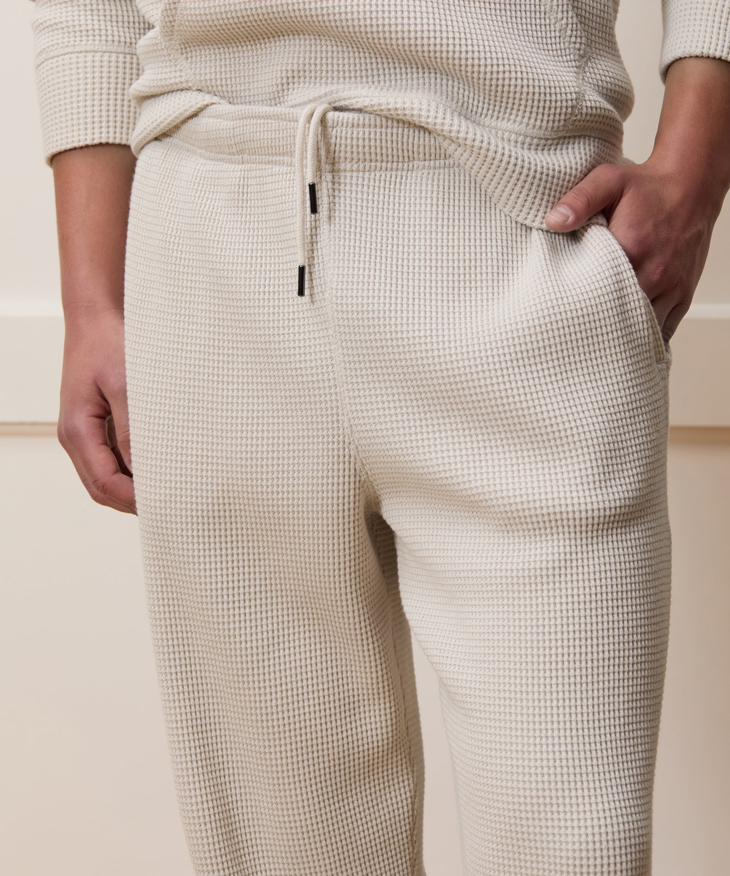 Relaxed Portuguese Cotton Waffle Sweatpant - Image 5