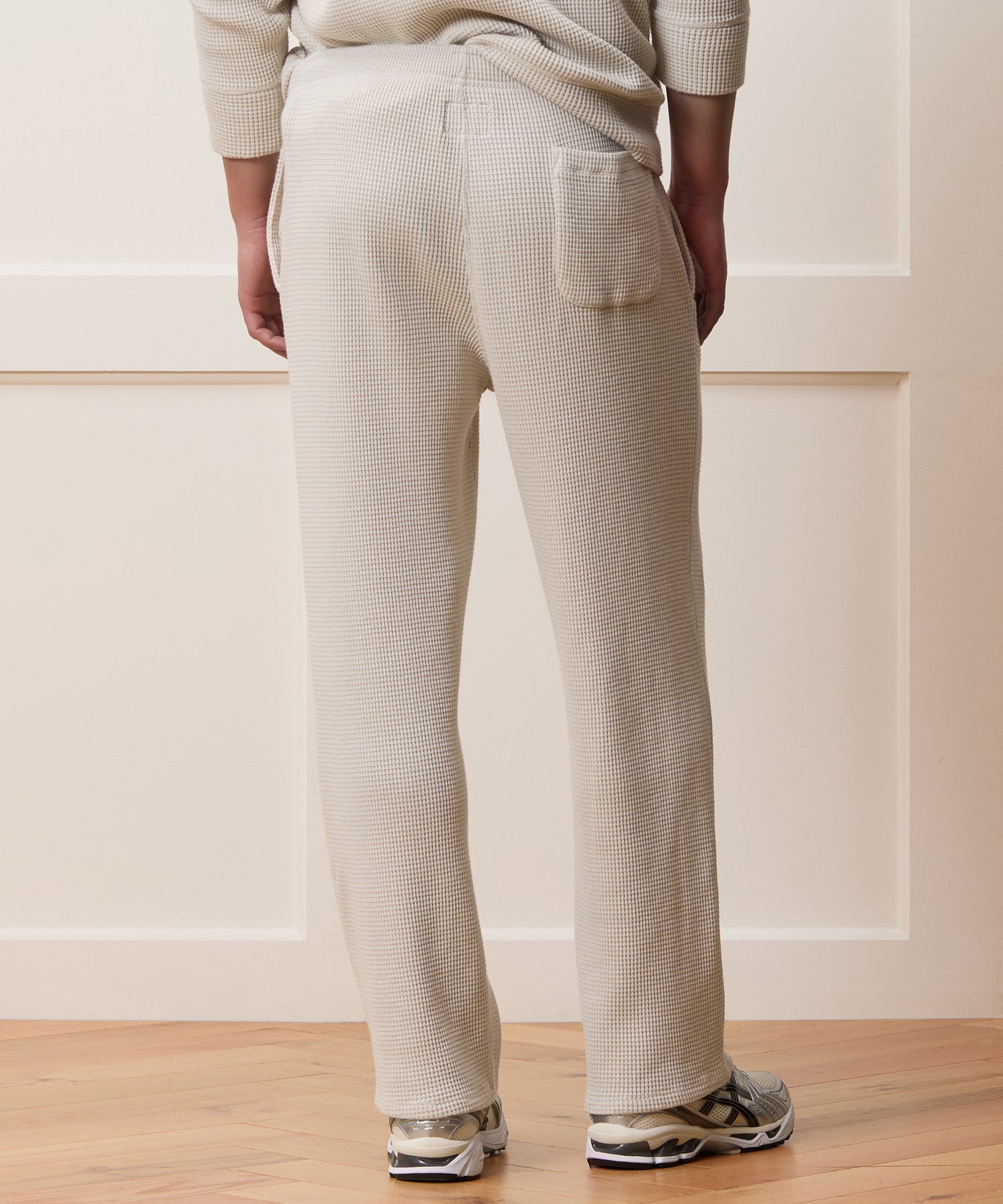 Relaxed Portuguese Cotton Waffle Sweatpant - Image 4