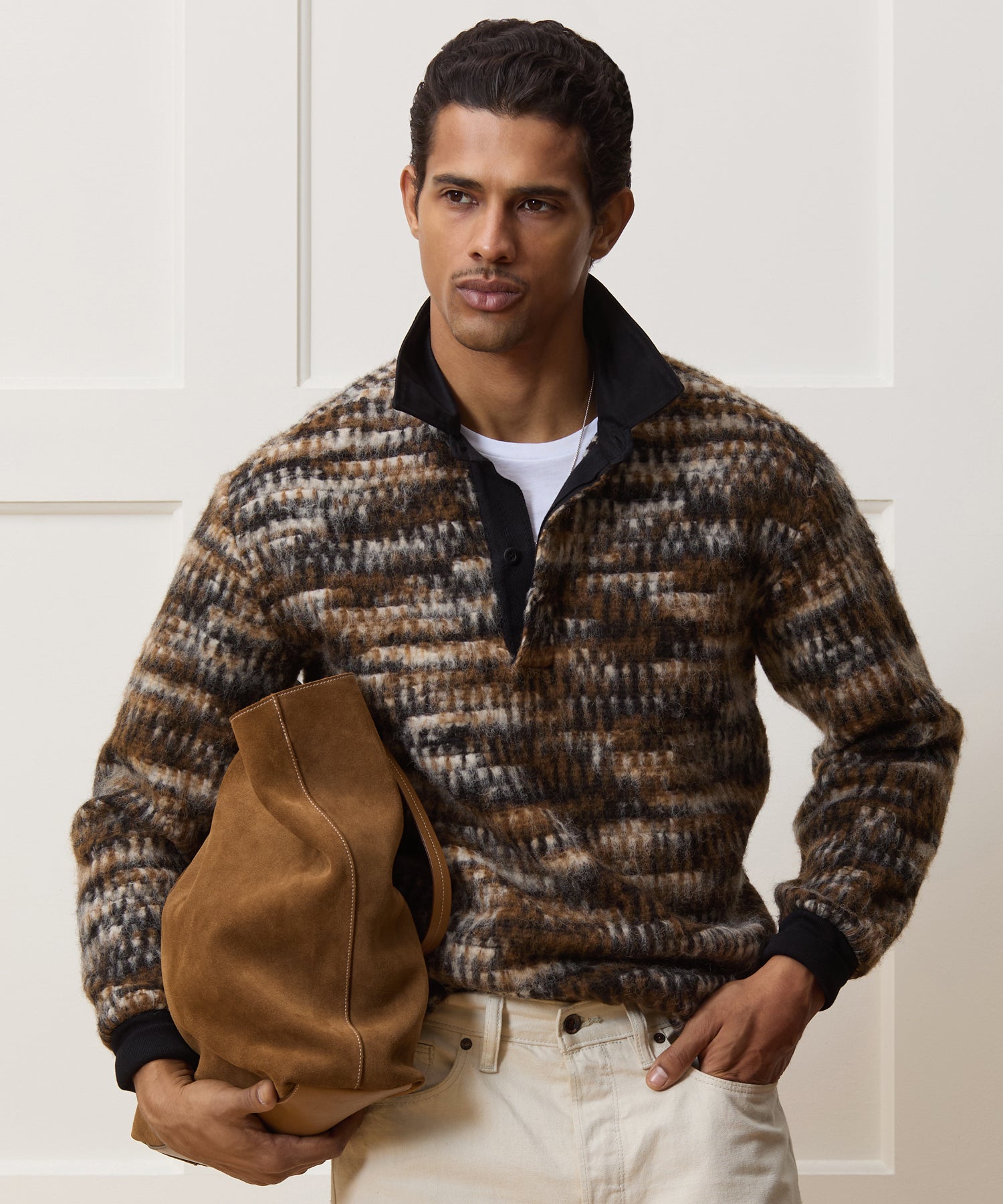 Brushed Wool Rugby Polo - Image 2