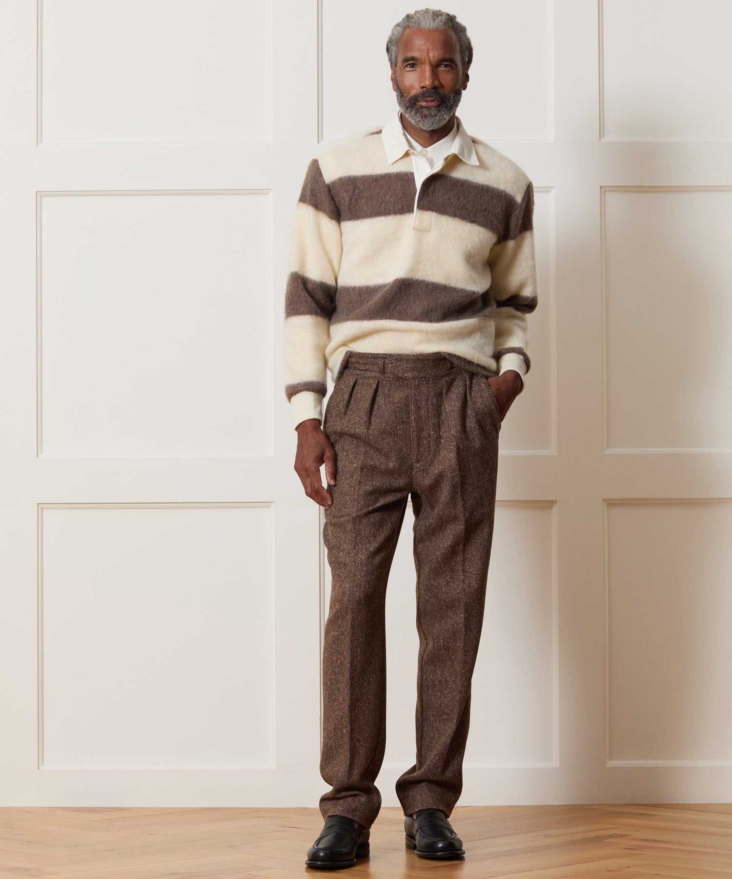 Brushed Mohair Rugby Polo - Image 3
