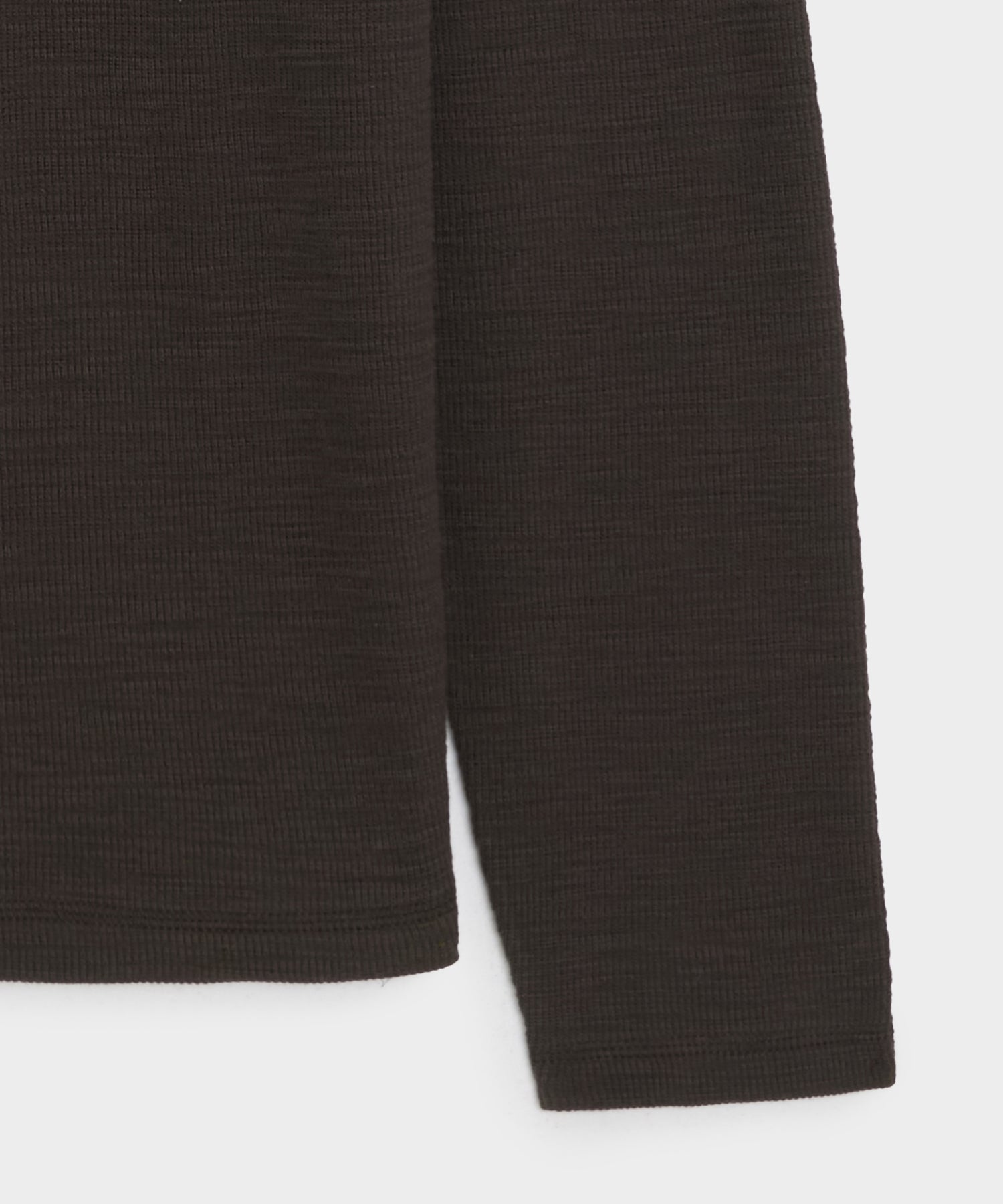 Lightweight Mini Waffle Mockneck Tee - Image 7
