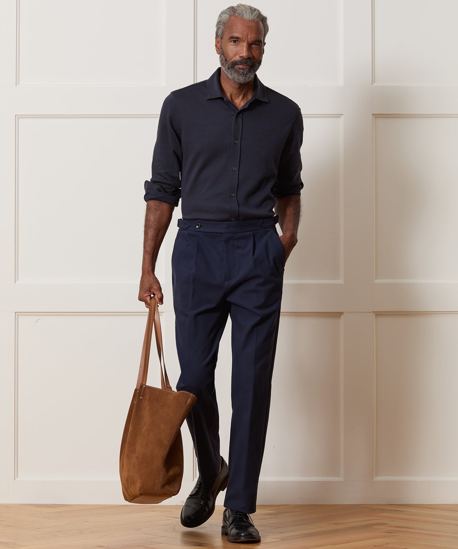 Knit Cotton Dress Shirt - Image 3