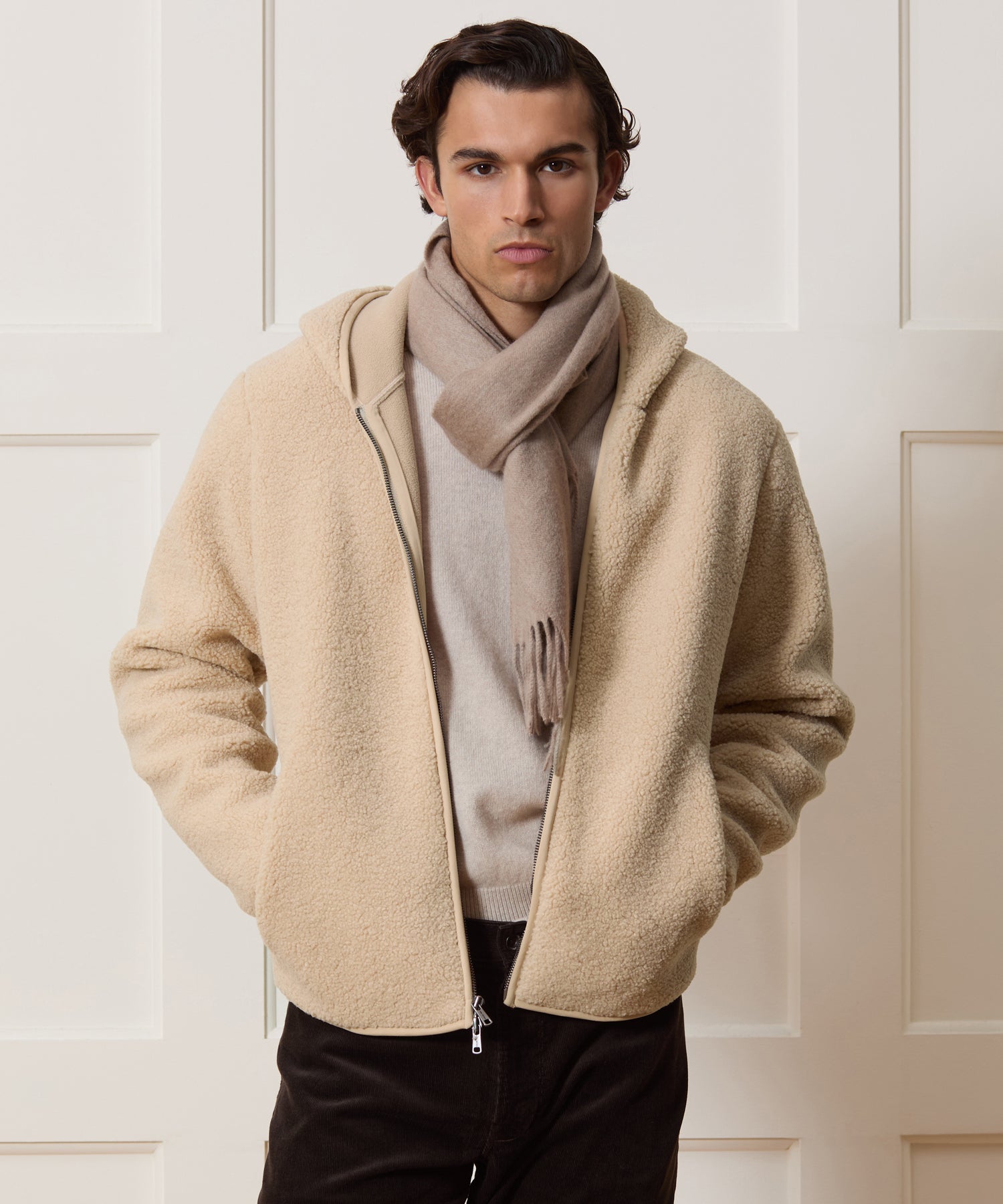 Sherpa Fleece Lodge Full-Zip Hoodie - Image 2