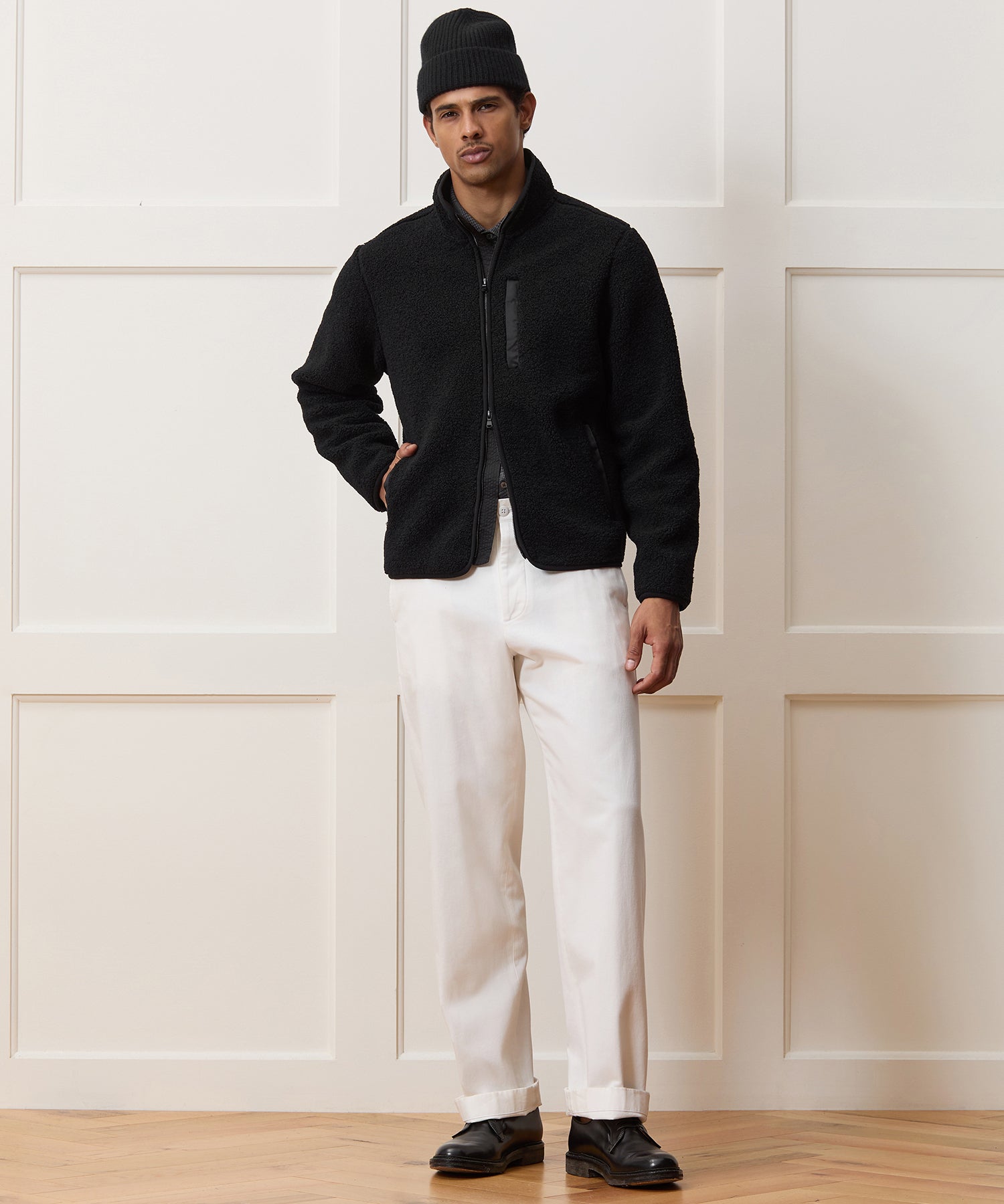 Sherpa Fleece Lodge Jacket - Image 3