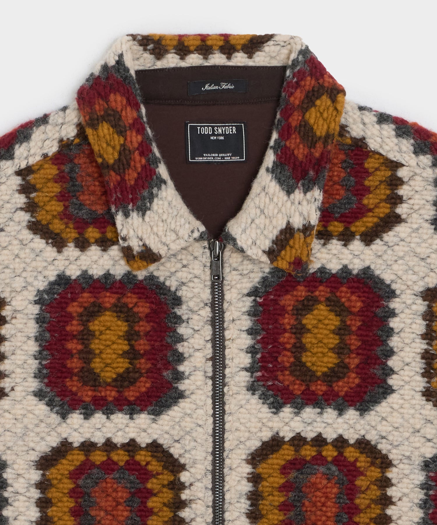 Italian Crochet Full-Zip Jacket - Image 6