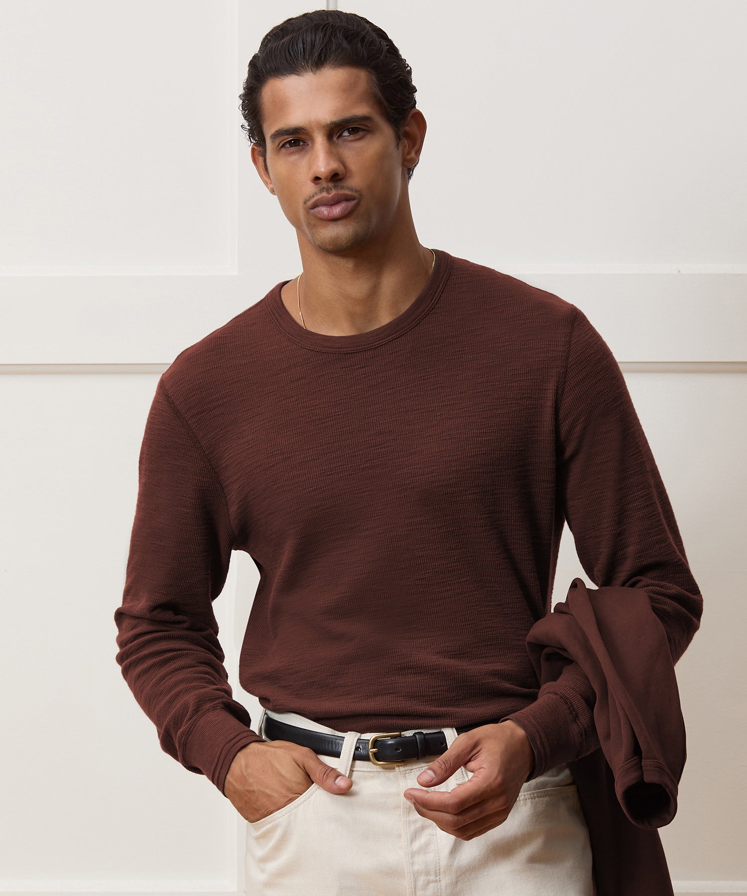 Lightweight Mini Waffle Tee - Image 2