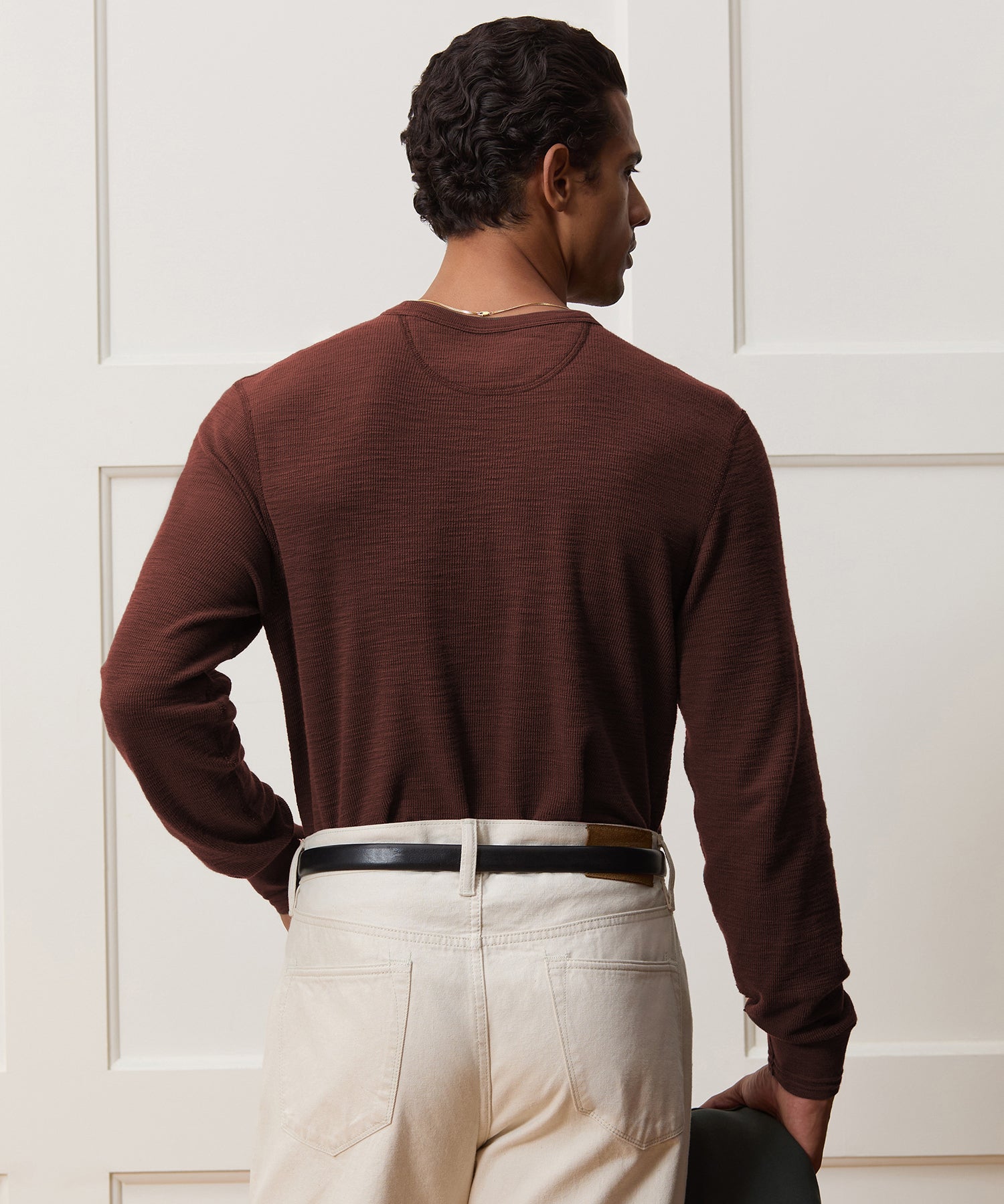 Lightweight Mini Waffle Tee - Image 5
