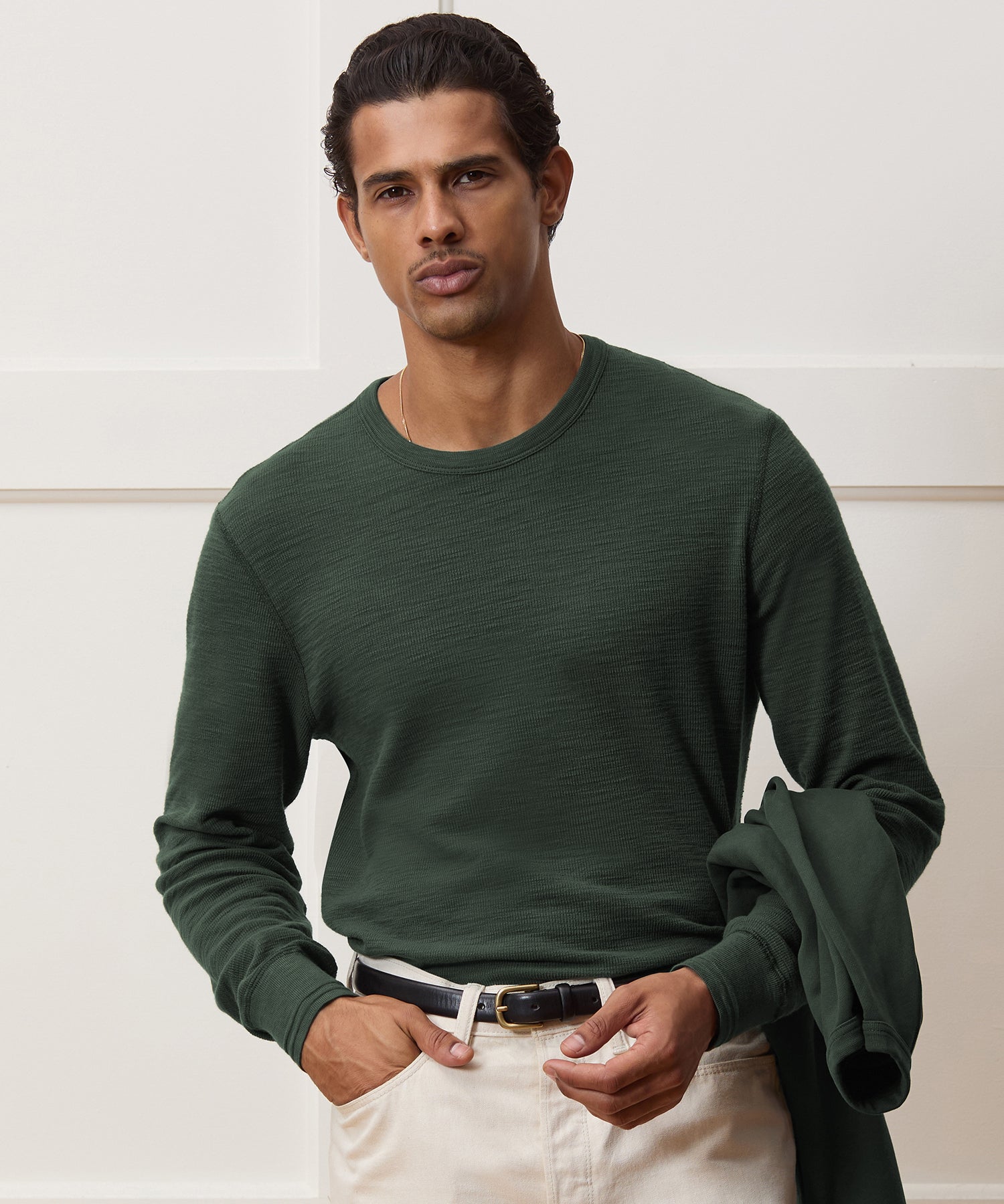 Lightweight Mini Waffle Tee - Image 2